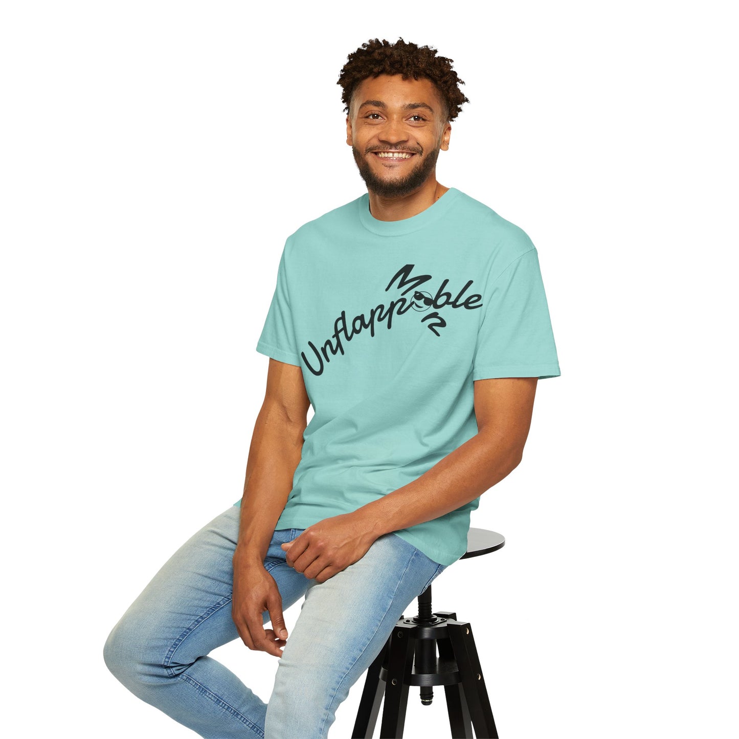 Unisex Garment-Dyed T-shirt - Unflappable Casual Tee, Gift for Friends, Motivational Shirt, Relaxed Fit, Everyday Wear