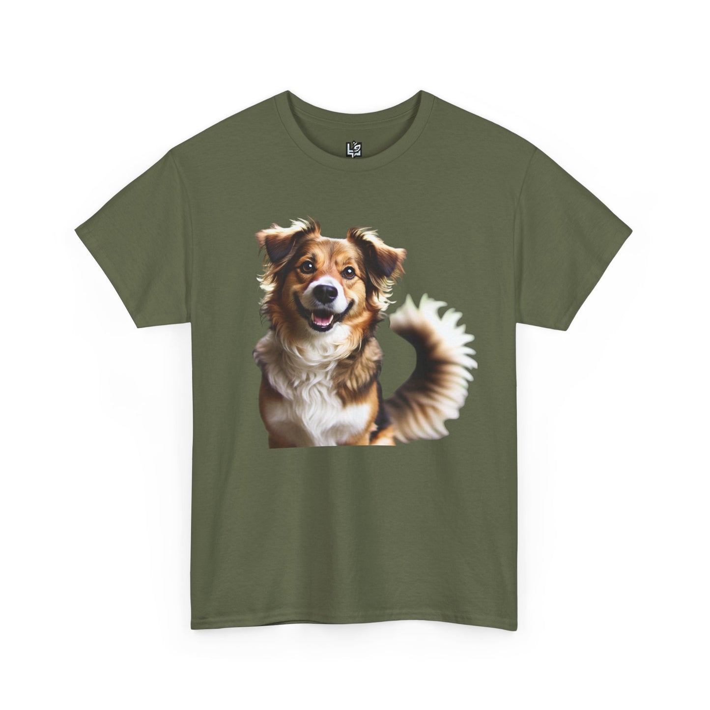 Happy Dog Unisex Heavy Cotton Tee - Perfect Gift for Pet Lovers