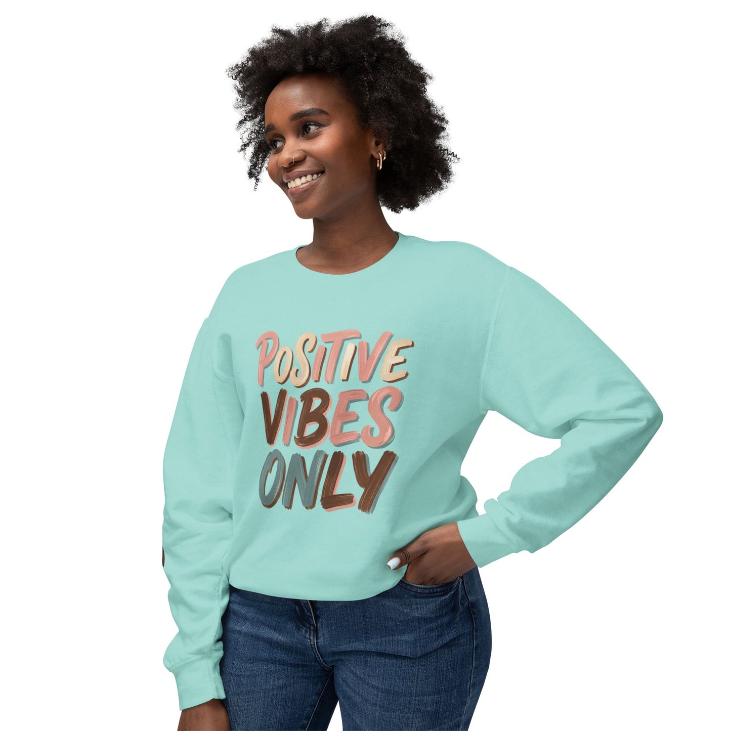 Positive Vibes Only Crewneck Sweatshirt