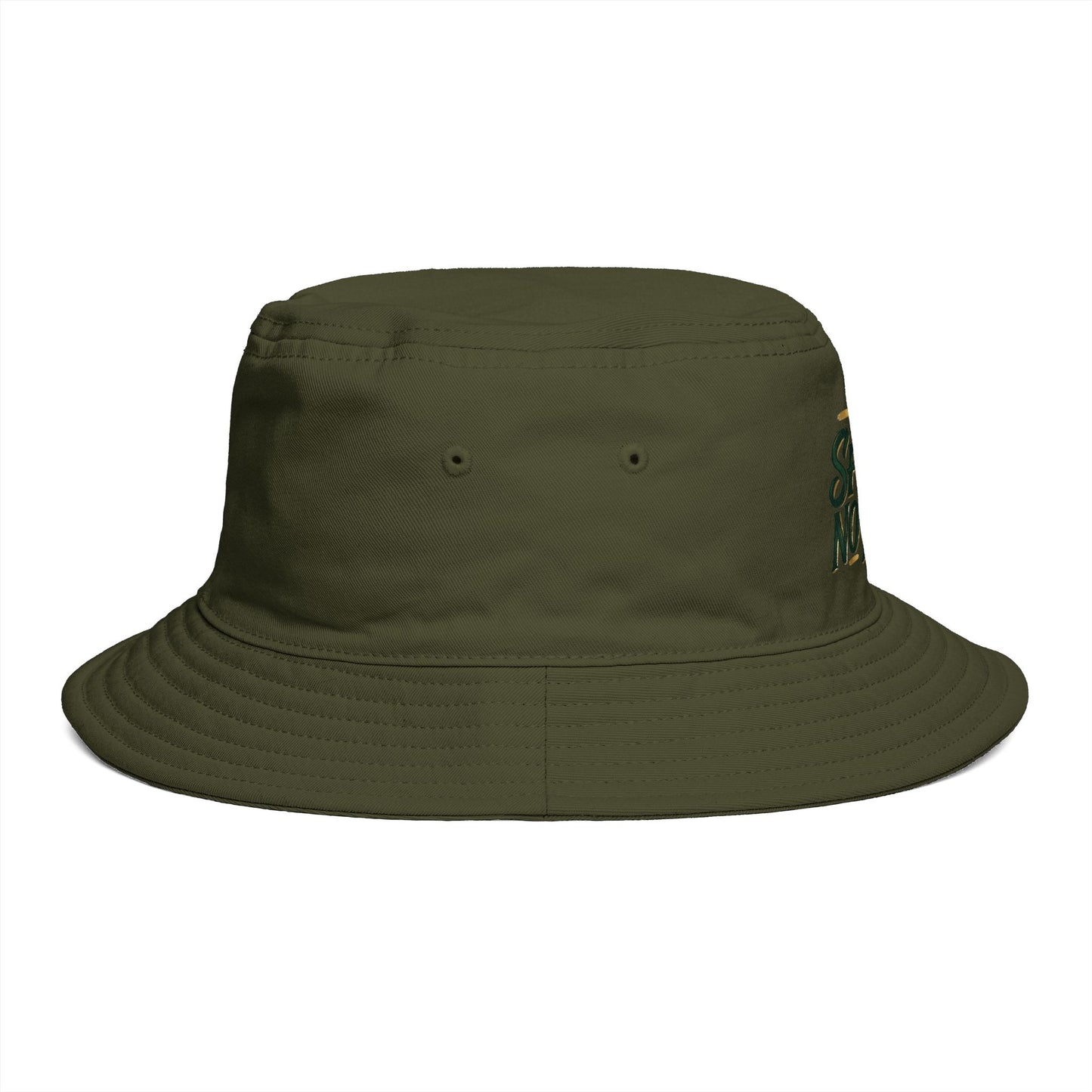 No Shake No Fear Bucket Hat — Retro Motivational Outdoor Bucket Hat
