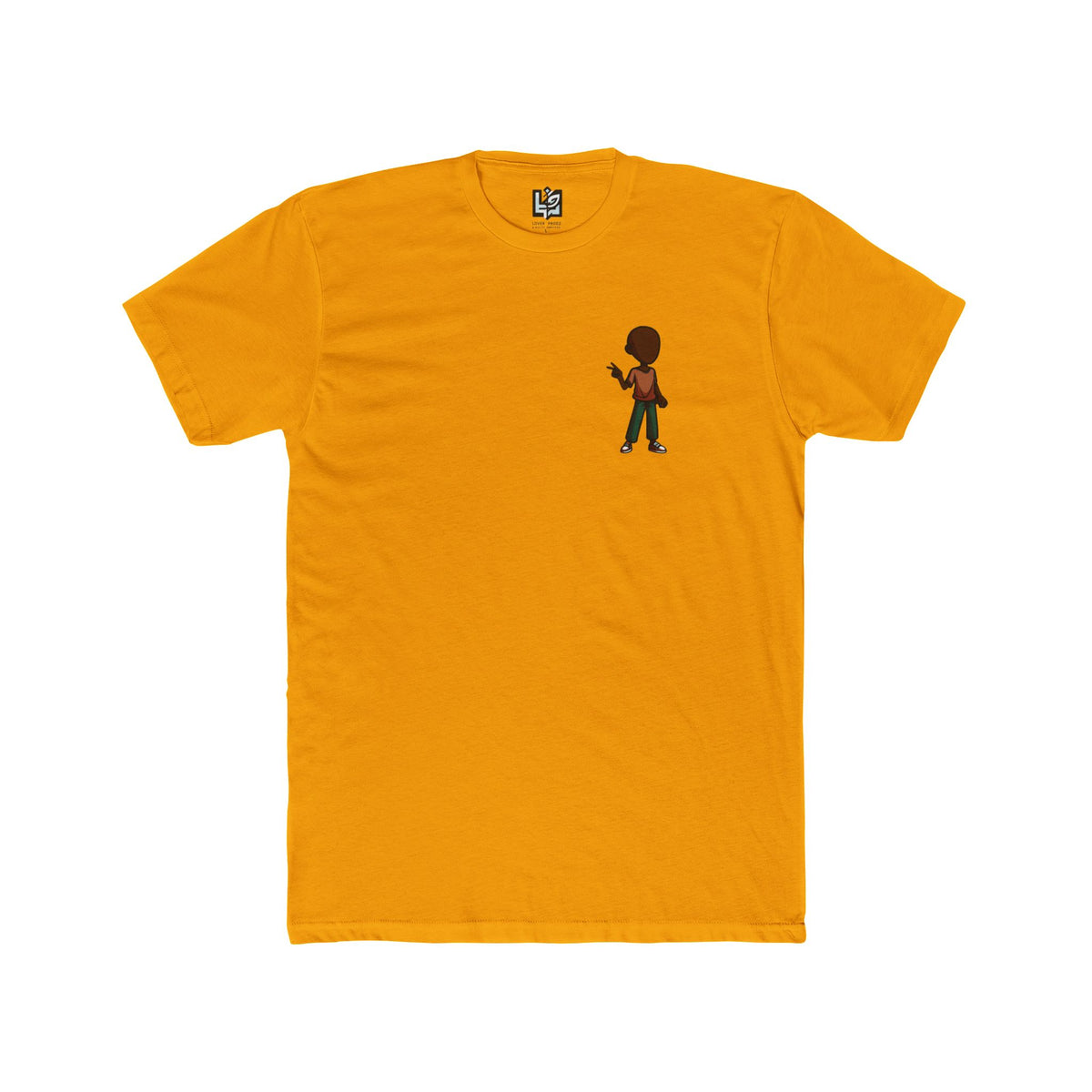 Minimalist Basketball Player Graphic Tee — Small Center Chest Design