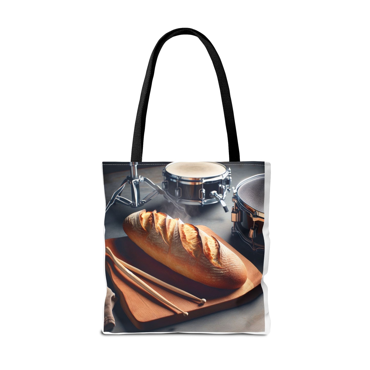 Bread & Drums Tote Bag – Perfect for Food Lovers & Musicians