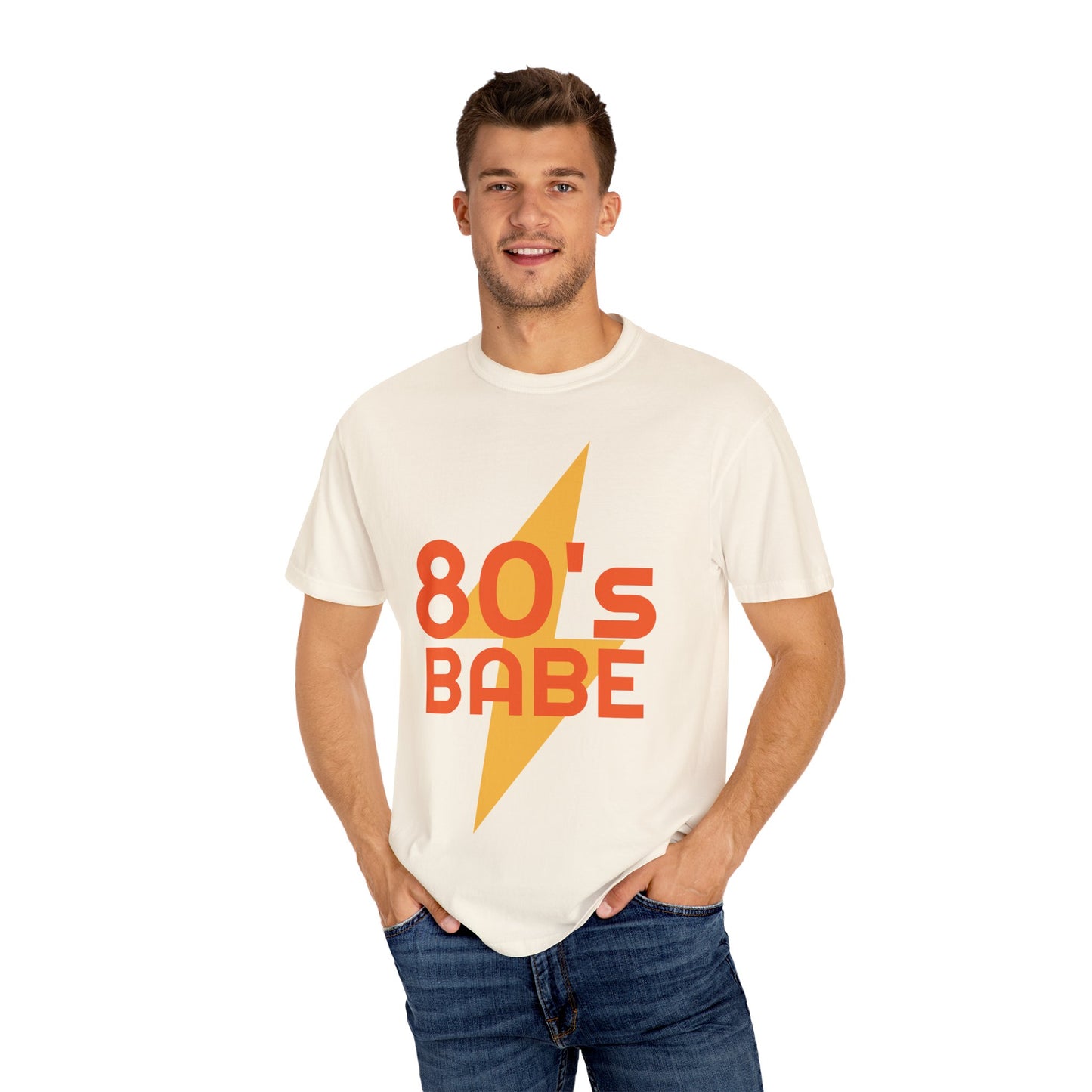 Retro 80's Babe Unisex Garment-Dyed T-Shirt