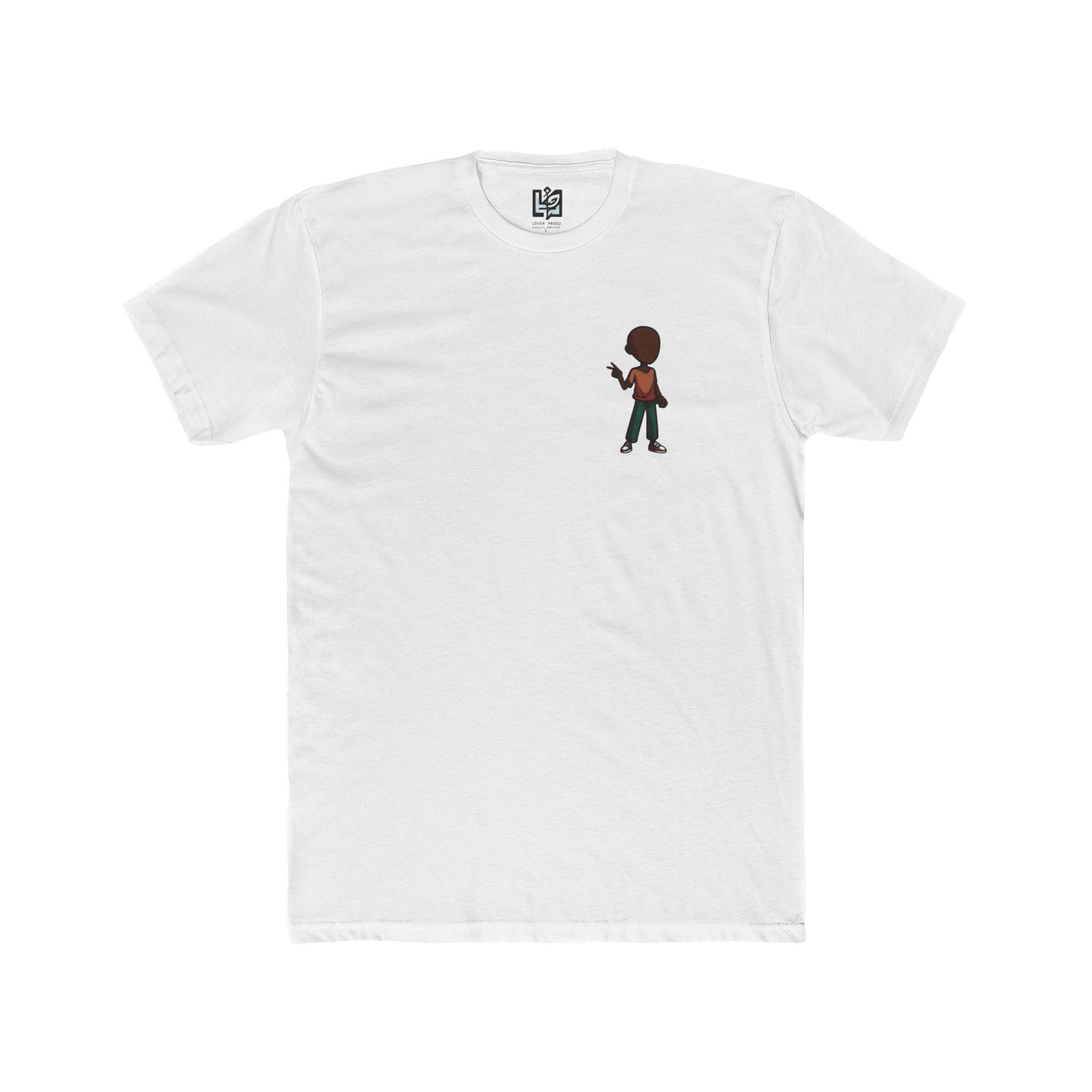 Minimalist Basketball Player Graphic Tee — Small Center Chest Design