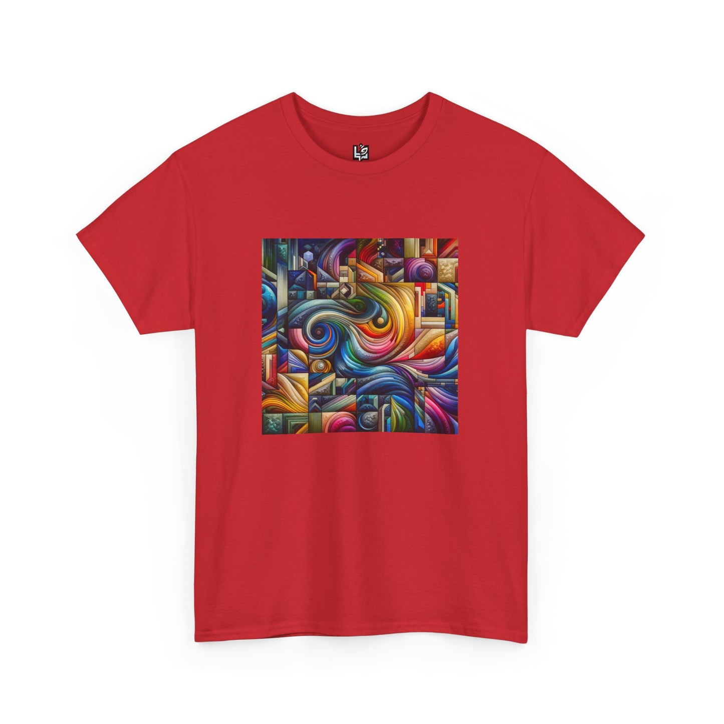 Vibrant Abstract Art Unisex Heavy Cotton Tee