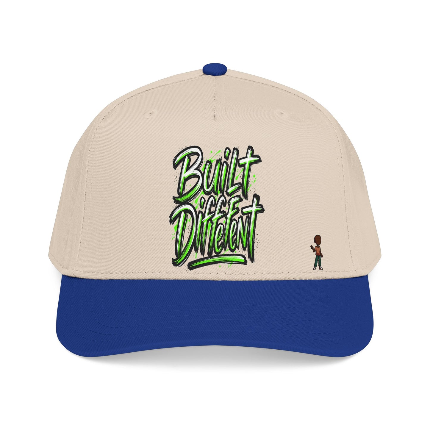 Mid Profile Baseball Cap — 'Built Different' Streetwear Hat