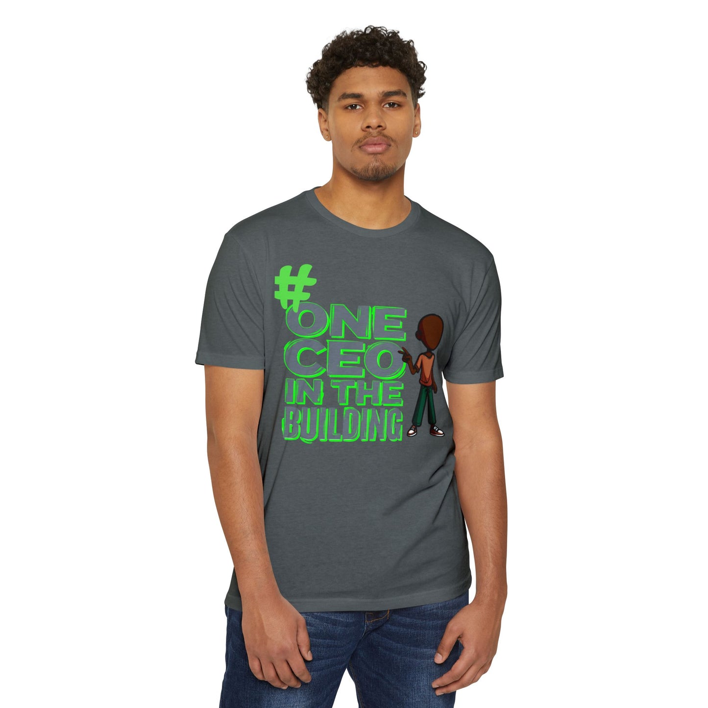 #One CEO In The Building Graphic T-Shirt — Kid/Youth Entrepreneur Tee