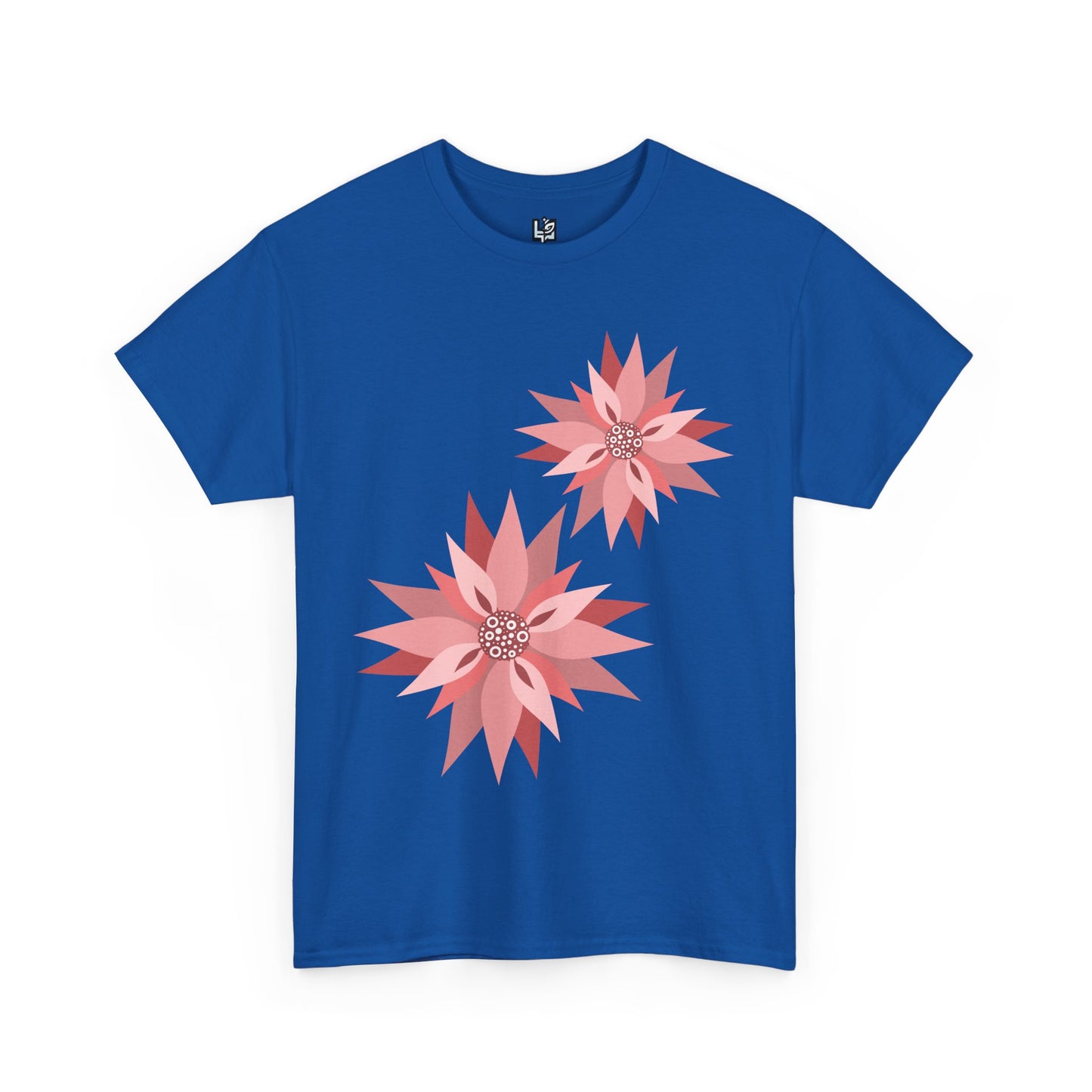 Floral Design Unisex Heavy Cotton Tee - Casual Comfort for Spring Celebrations