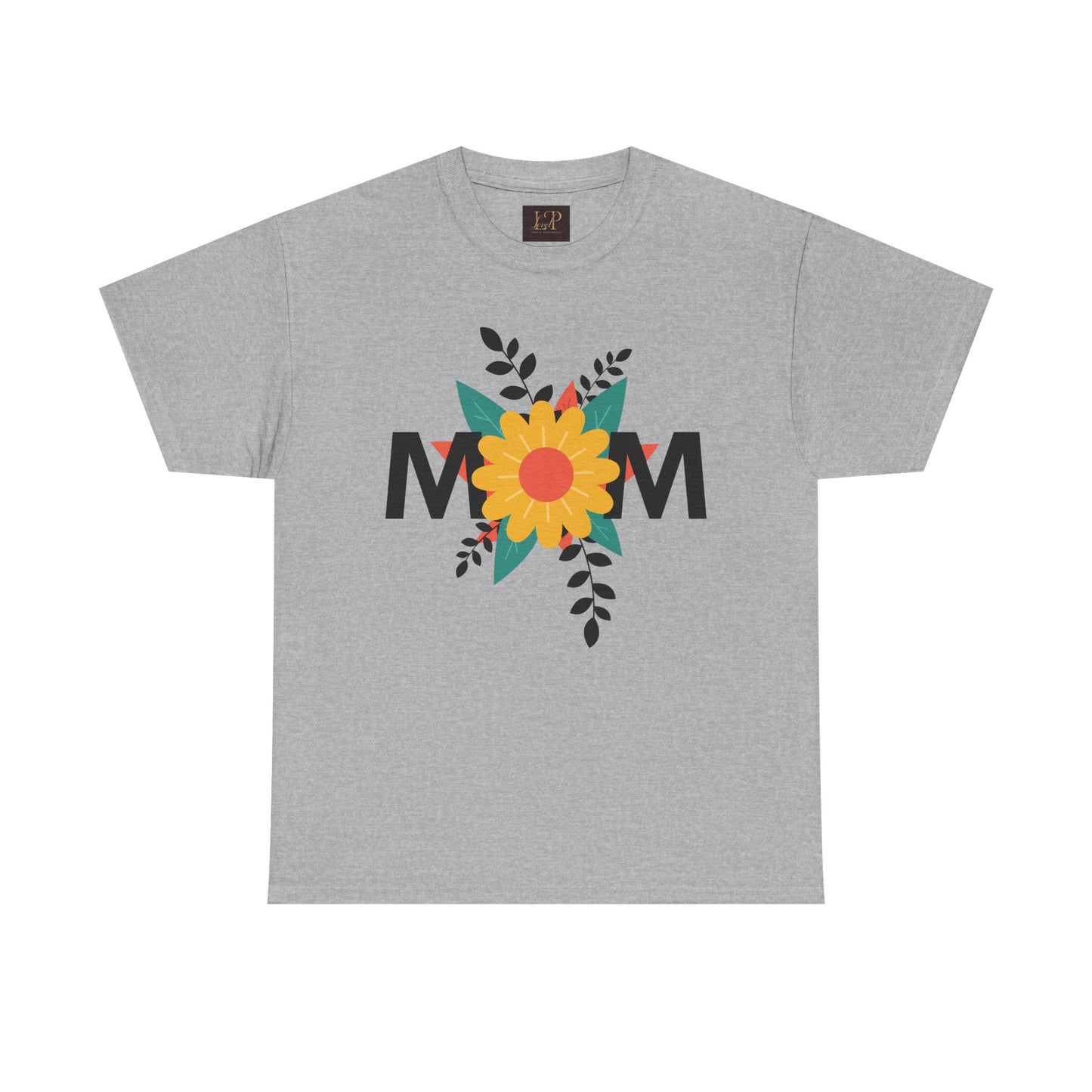 Mom Floral Unisex Heavy Cotton Tee - Perfect Gift for Mother's Day
