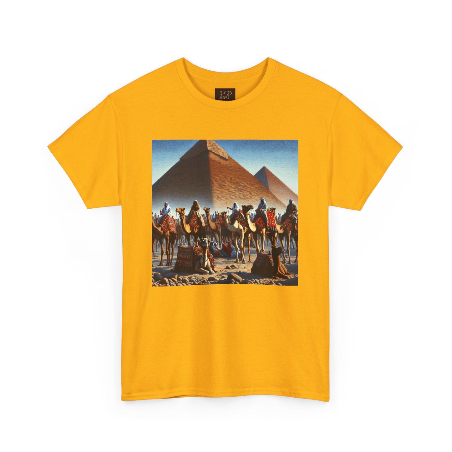 Pyramid Adventure Unisex Heavy Cotton Tee | Vintage Egypt Design