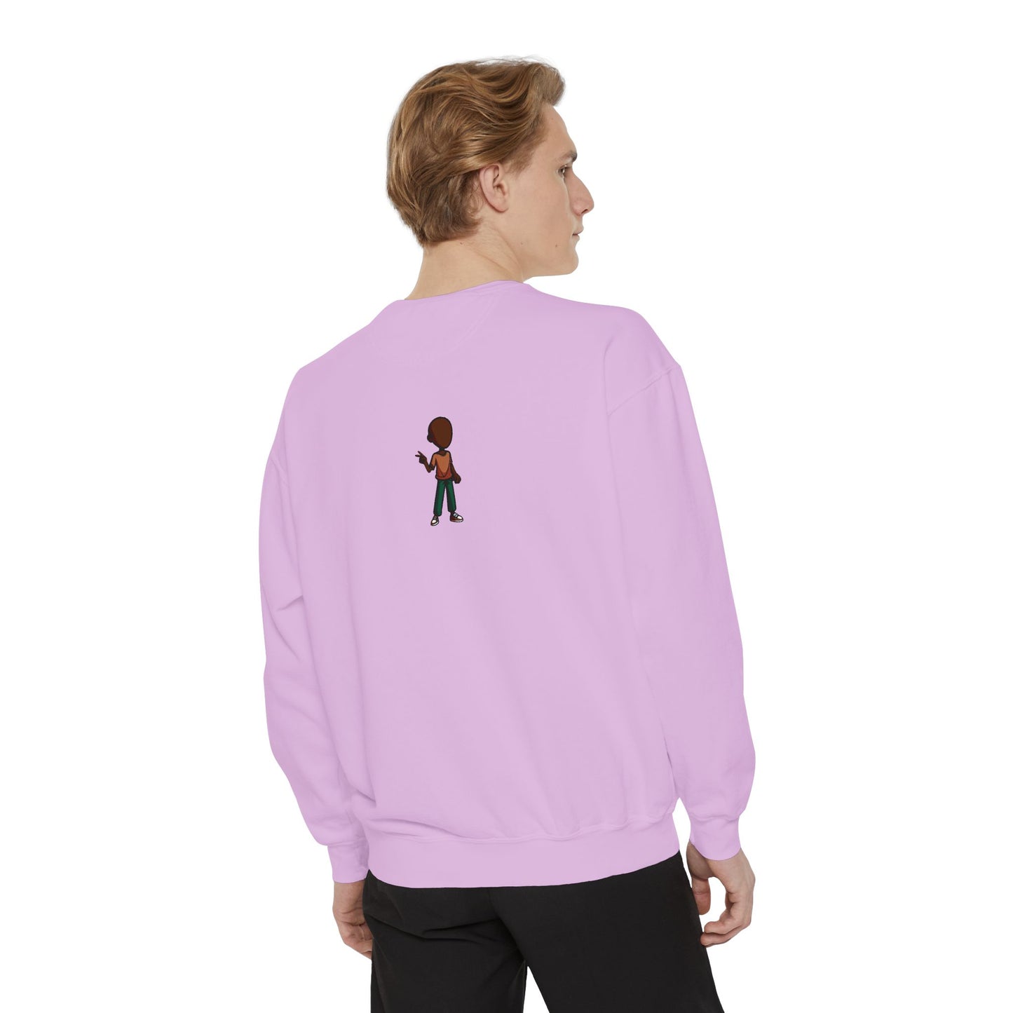 The Unflappable Man Sweatshirt — Retro Badge Graphic Crewneck