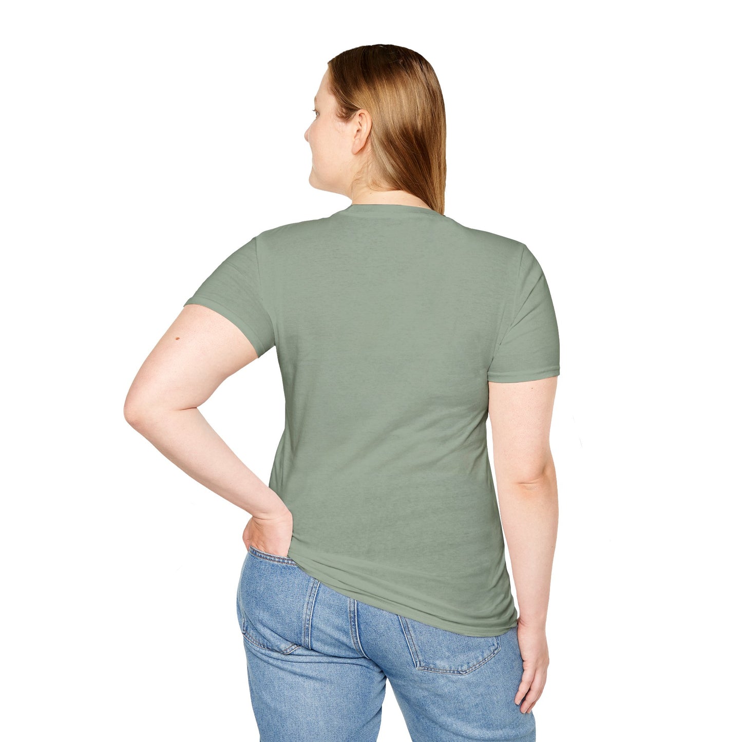 Floral Letter 'M' Unisex Softstyle T-Shirt - Perfect for Celebrations and Self-Expression