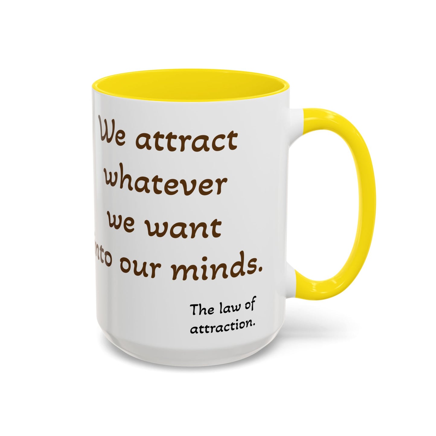 Mindful Attraction Coffee Mug - Inspirational Design for Law of Attraction Lovers