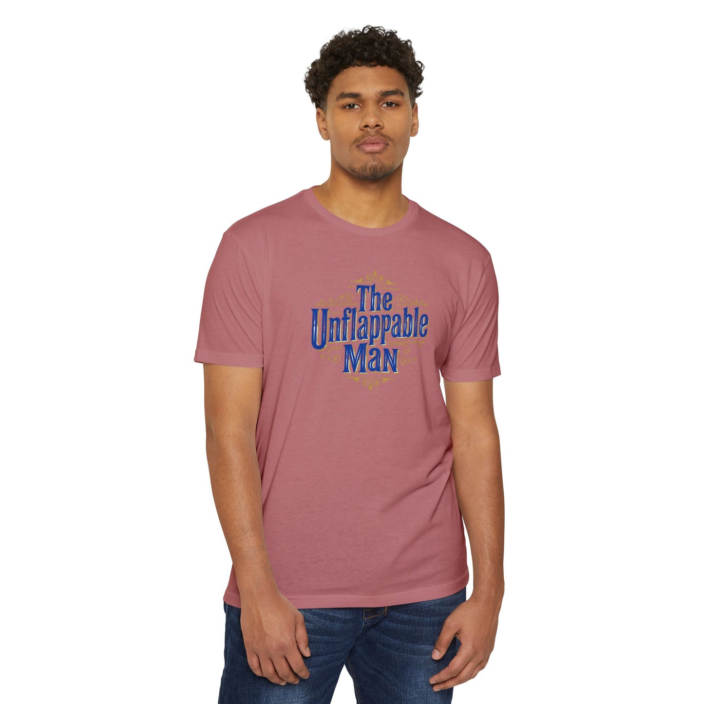 The Unflappable Man T-Shirt — Vintage-Inspired Graphic Tee for Confident Guys