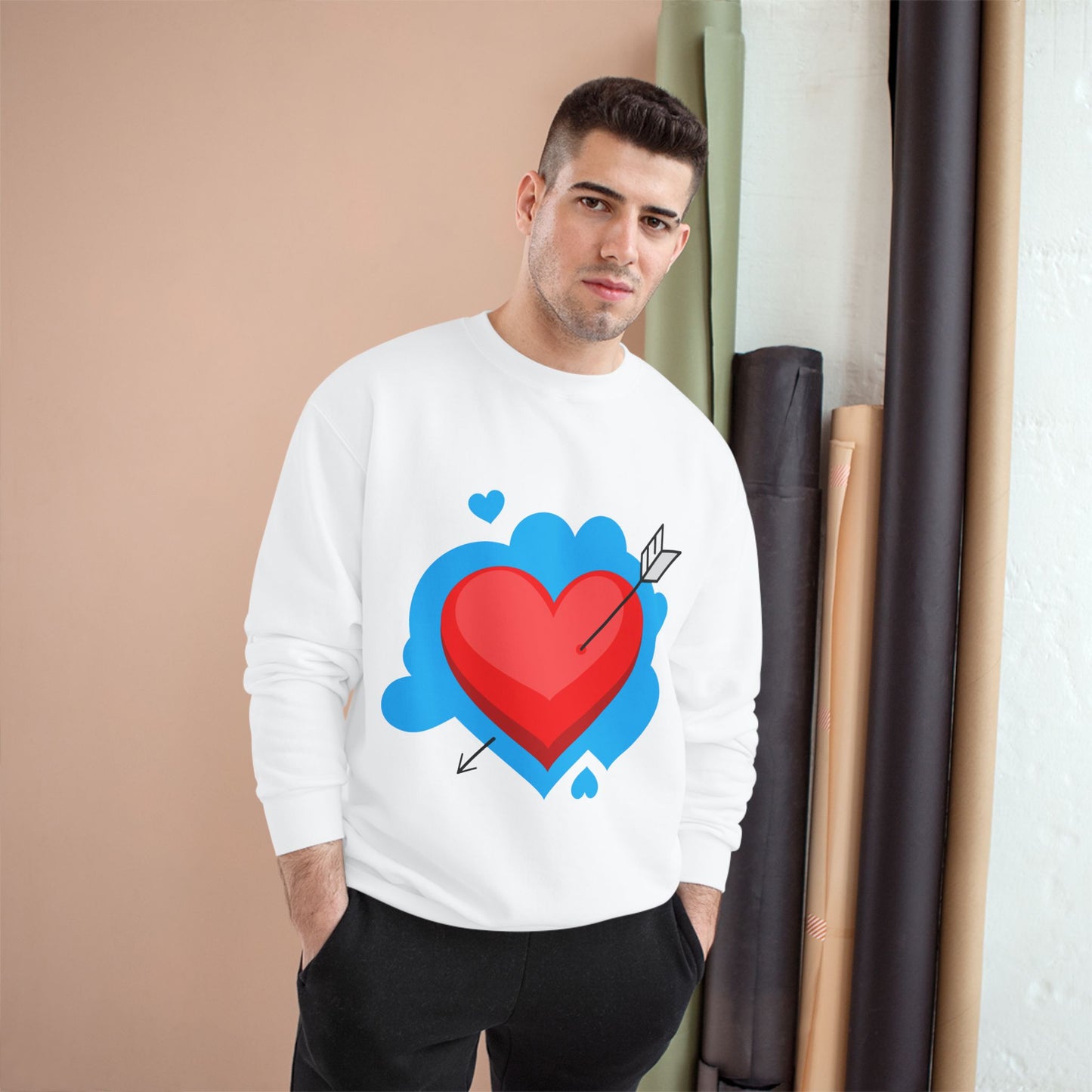 Valentine's Day Heart Champion Sweatshirt