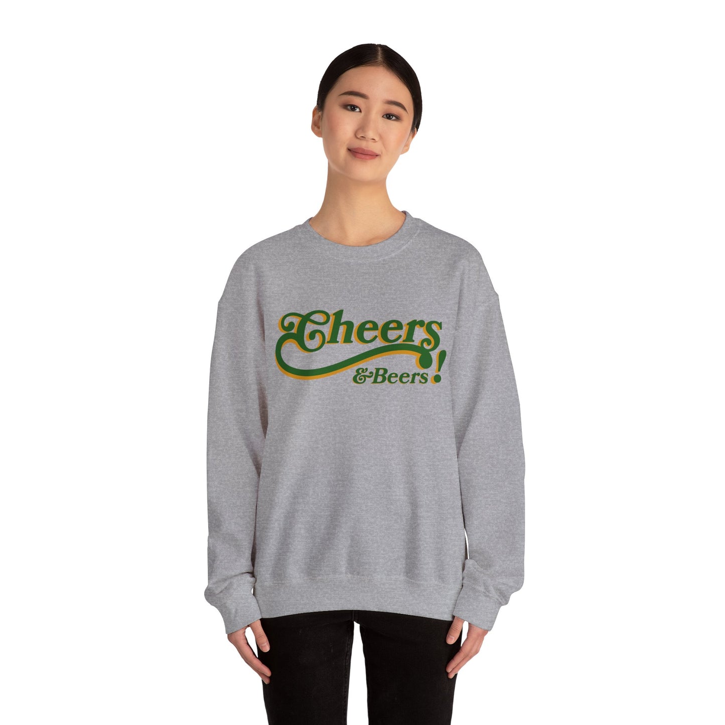 Cheers & Beers! Unisex Heavy Blend™ Crewneck Sweatshirt - Perfect for Parties and Gatherings