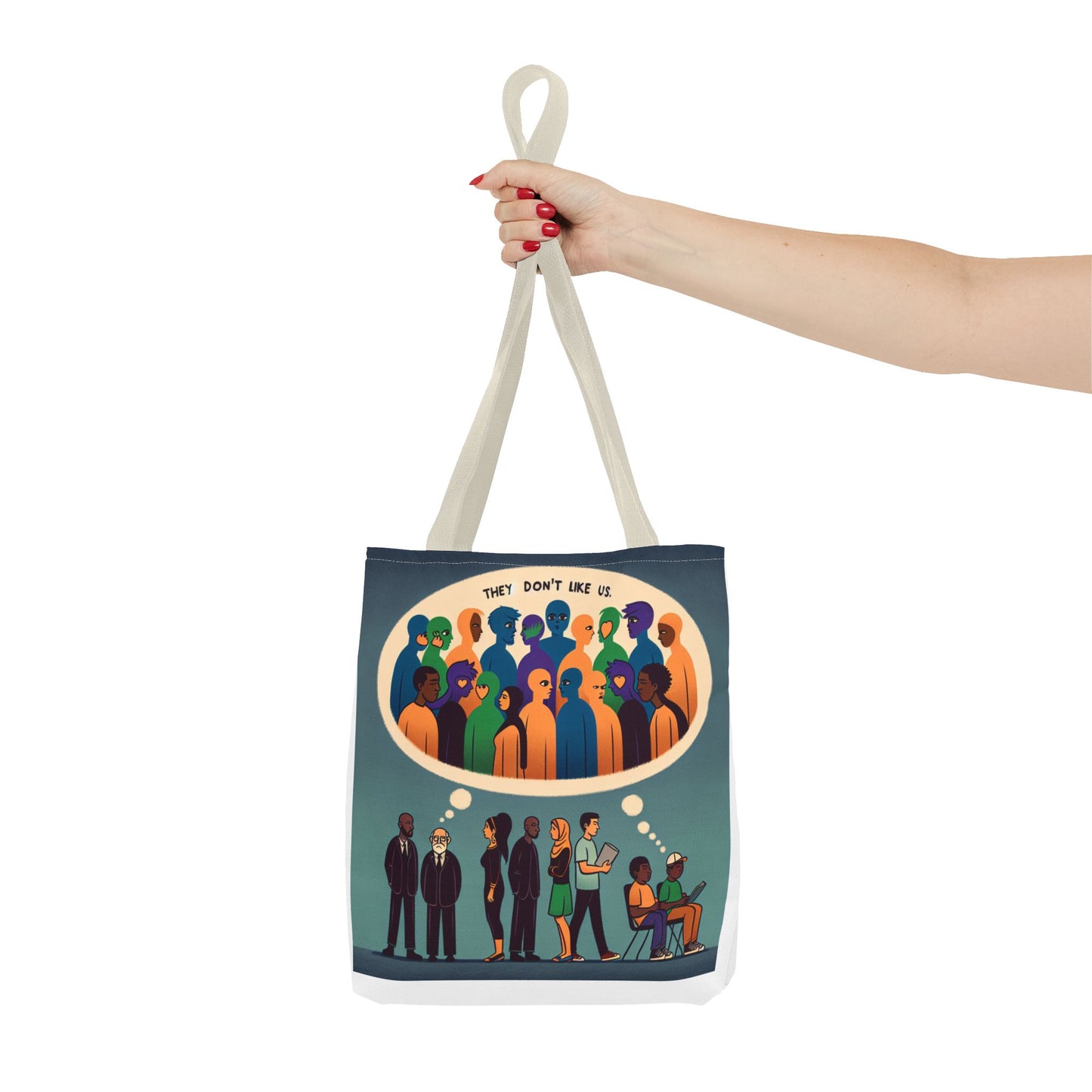 They Don’t Like Us Tote Bag | Unique Art for Thoughtful Minds