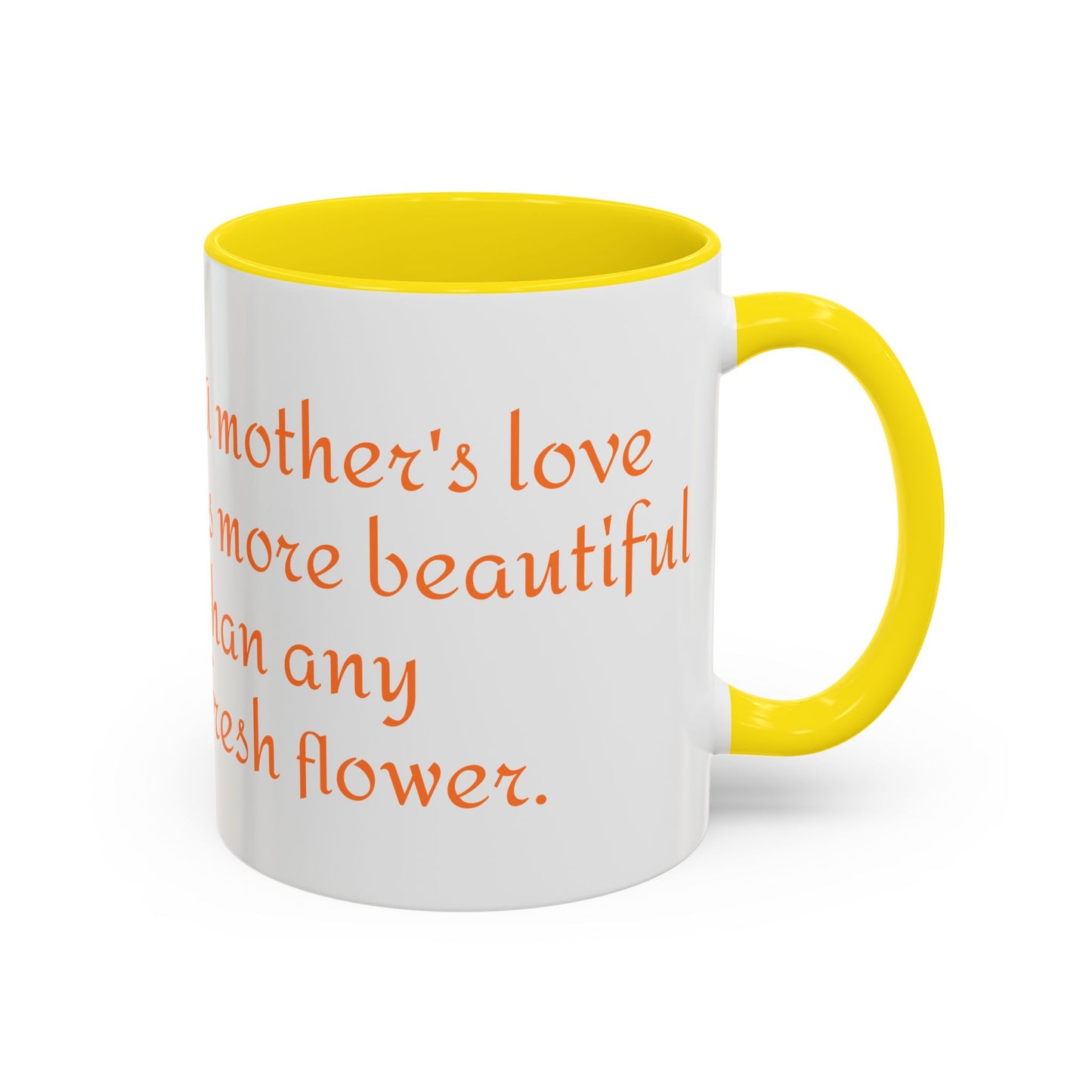 Happy Mother's Day Accent Coffee Mug - Beautiful Love Quote