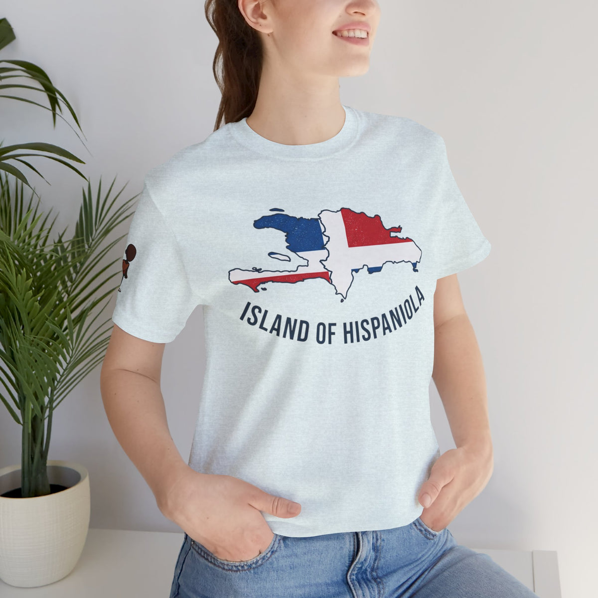 Island of Hispaniola Map T-Shirt