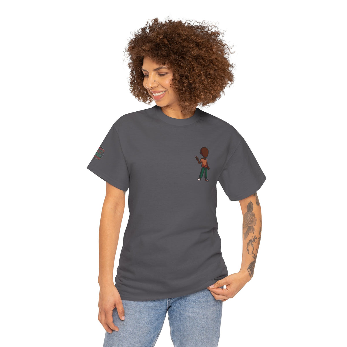 Mini Guitarist Tee — Cute Retro Kid Playing Guitar Graphic T-Shirt