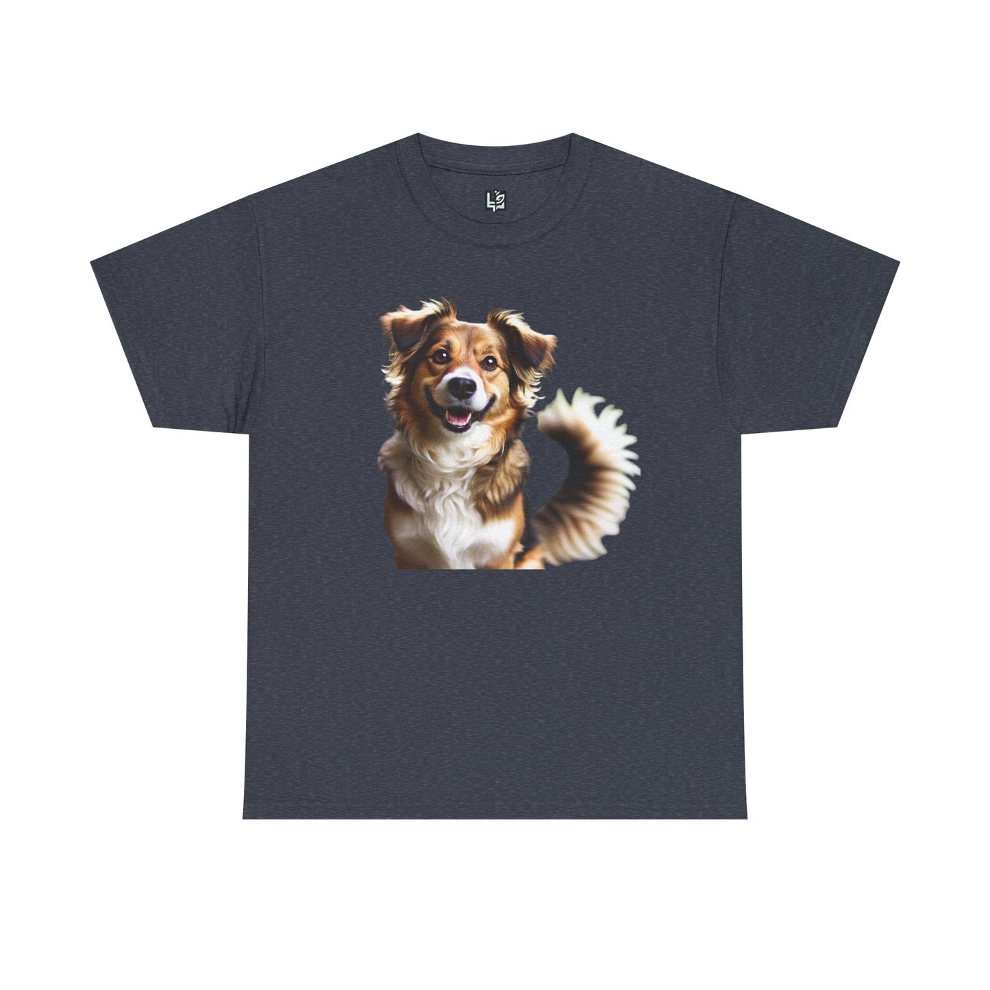 Happy Dog Unisex Heavy Cotton Tee - Perfect Gift for Pet Lovers