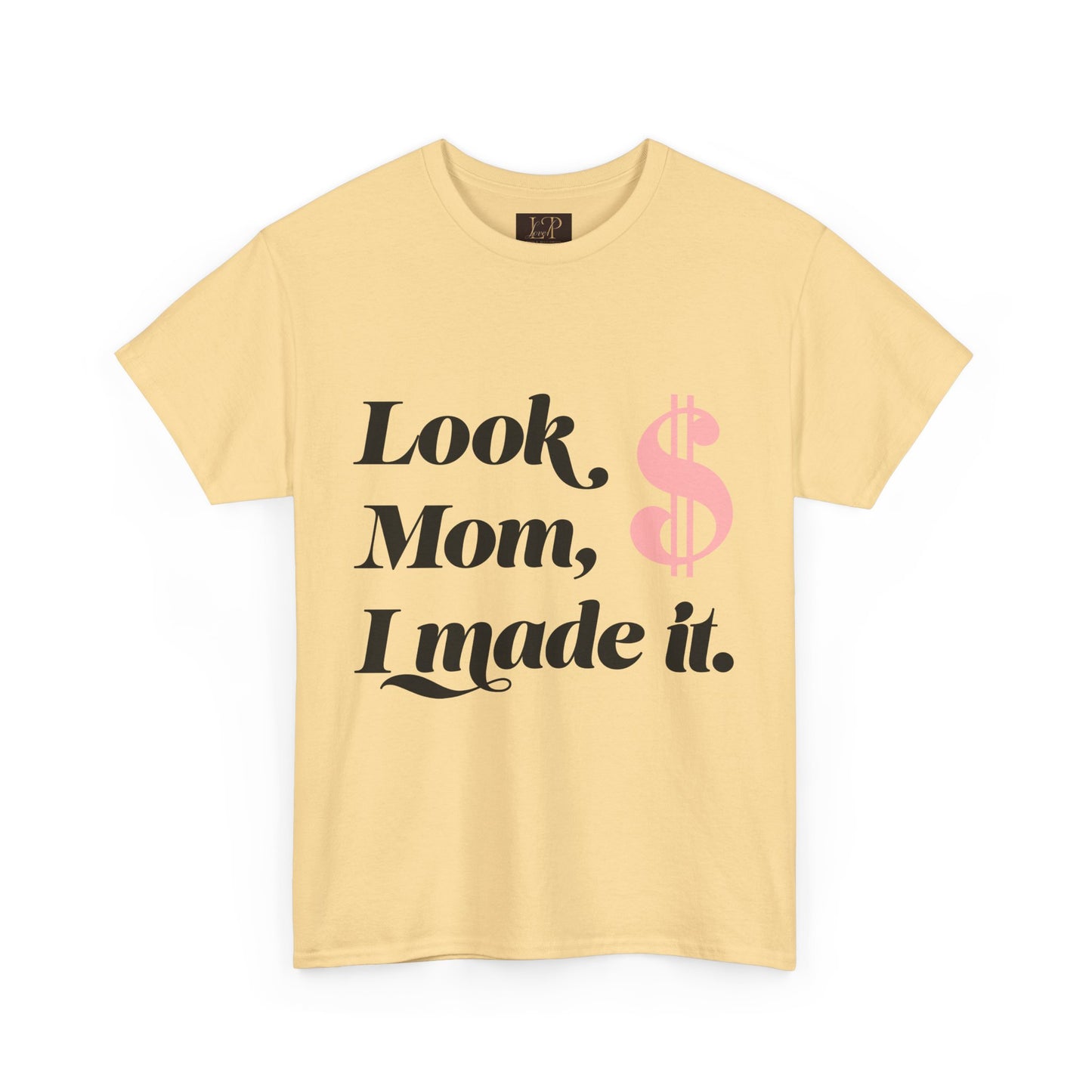 Look Mom, I Made It! Unisex Heavy Cotton Tee - Fun and Motivational Graphic T-Shirt for Celebrations