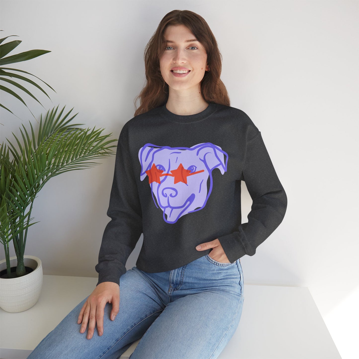 Cool Dog Crewneck Sweatshirt | Unisex Heavy Blend™ | Perfect Gift for Pet Lovers