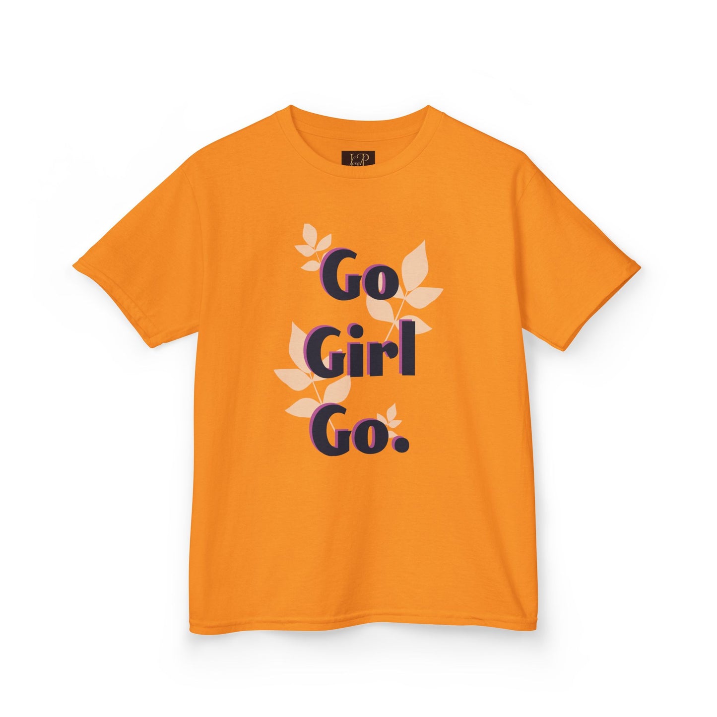 Go Girl Go Kids Heavy Cotton Tee - Motivational T-Shirt for Girls