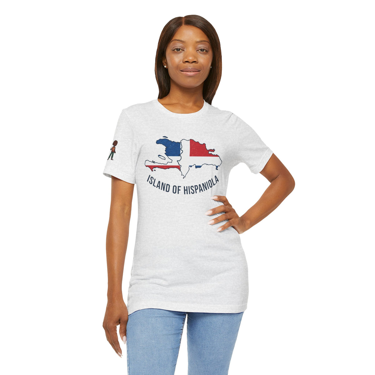 Island of Hispaniola Map T-Shirt