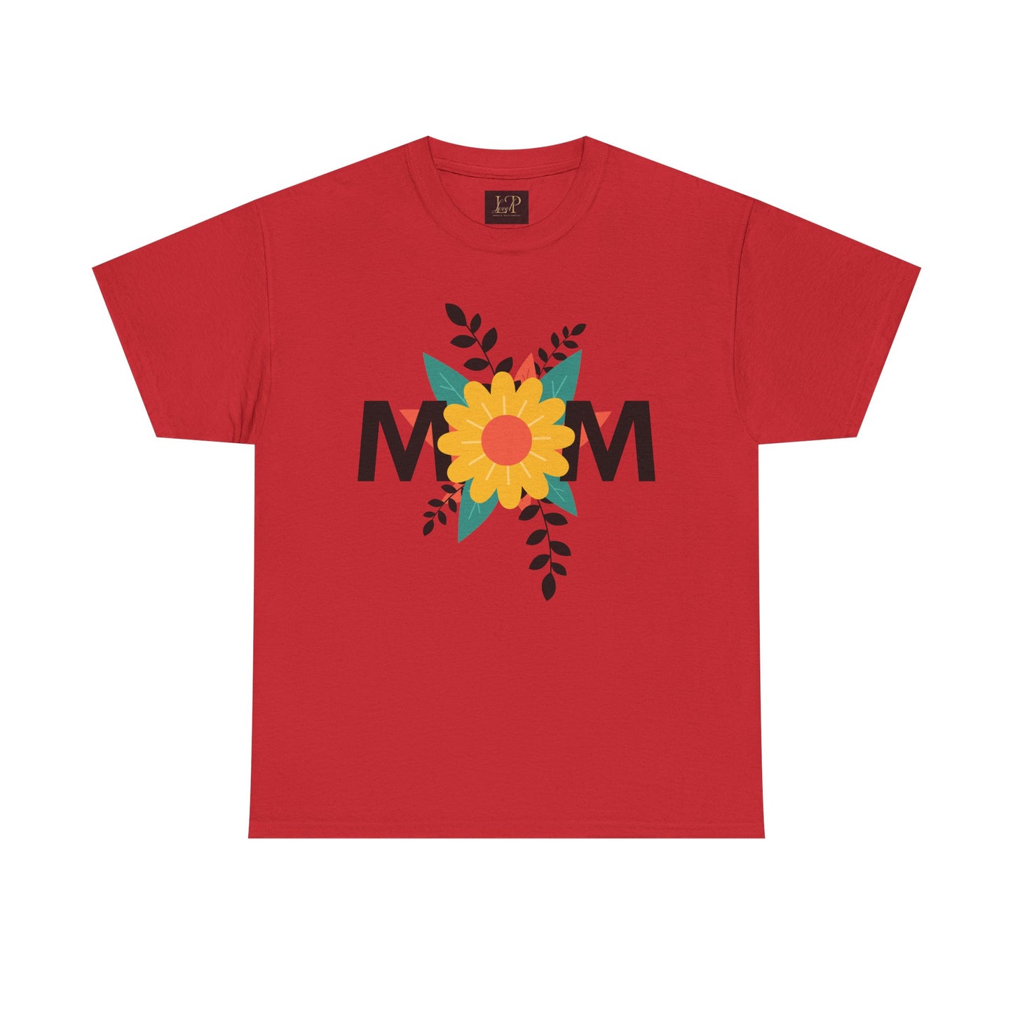 Mom Floral Unisex Heavy Cotton Tee - Perfect Gift for Mother's Day