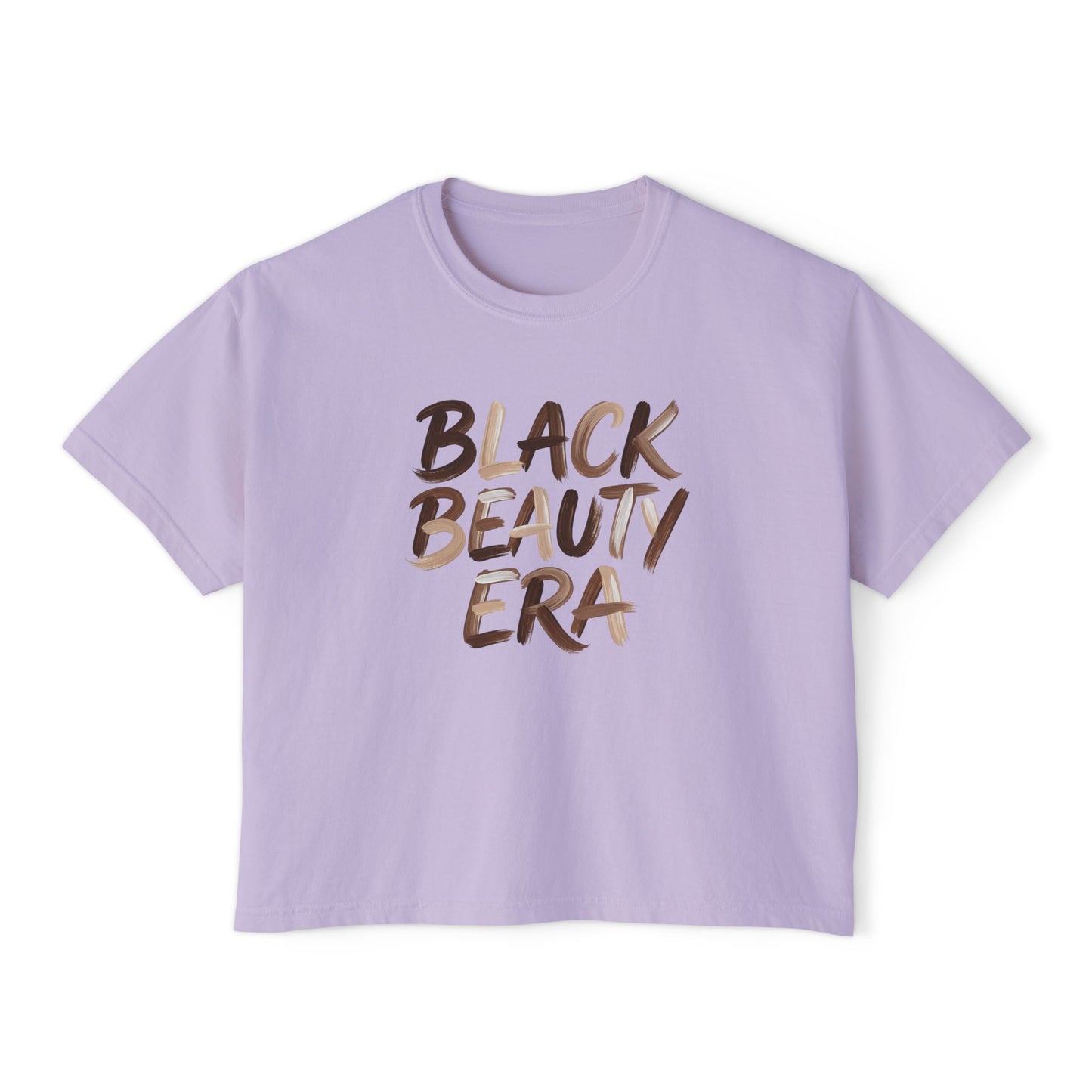 Black Beauty Era Boxy Tee — Women's Empowerment Graphic Shirt
