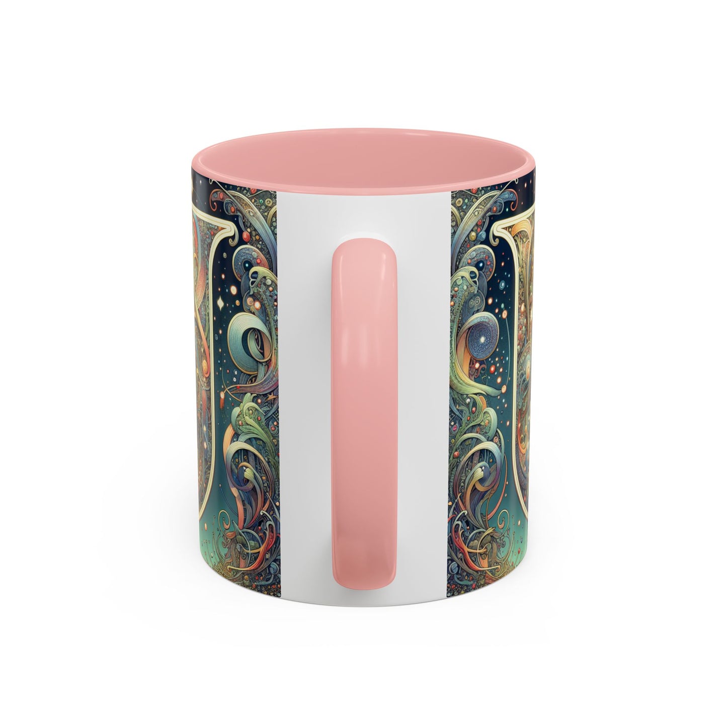 Cosmic Art Accent Coffee Mug - Unique Colorful Design for Coffee Lovers