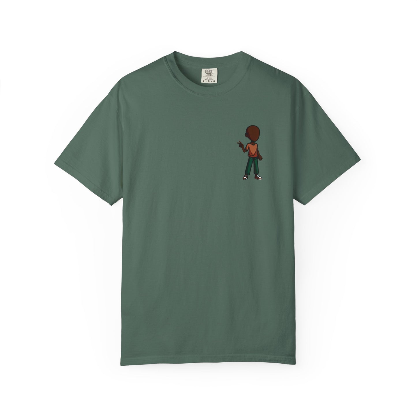 Minimalist Little Boy Graphic T-Shirt — Small Chest Illustration, Casual Kids/Youth Tee