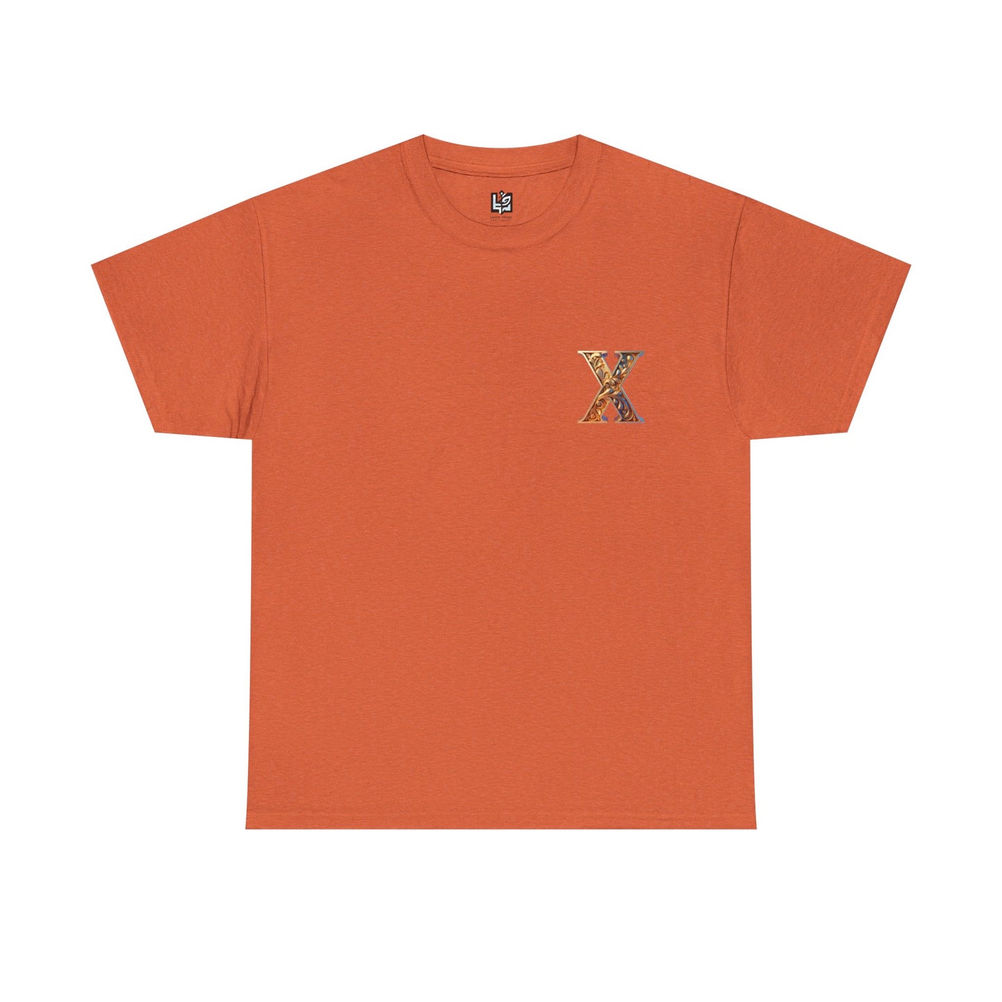 Unisex Heavy Cotton Tee - Stylish 'X' Graphic Shirt for Everyday Wear