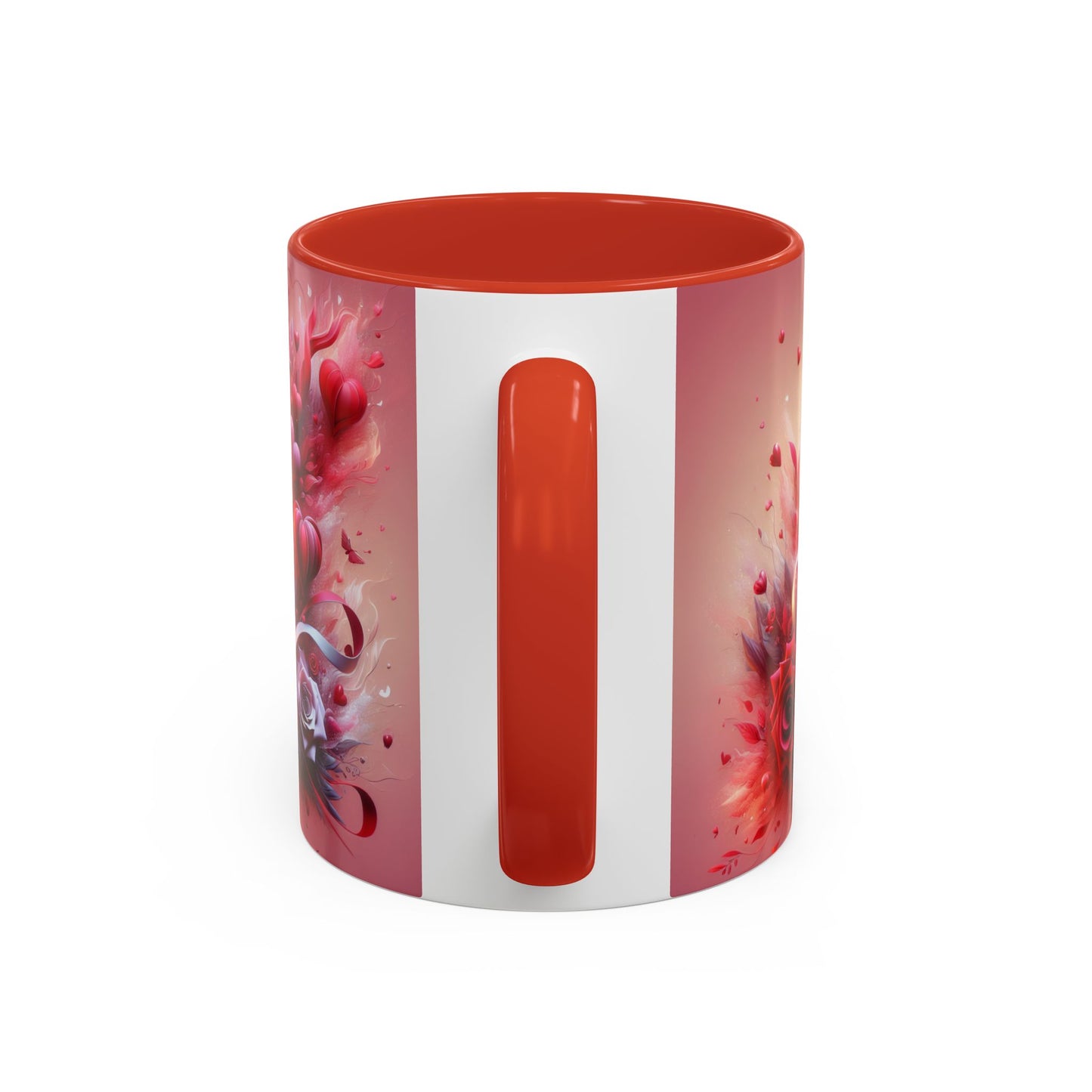 Romantic Floral Accent Coffee Mug - Perfect Gift for Valentine's Day