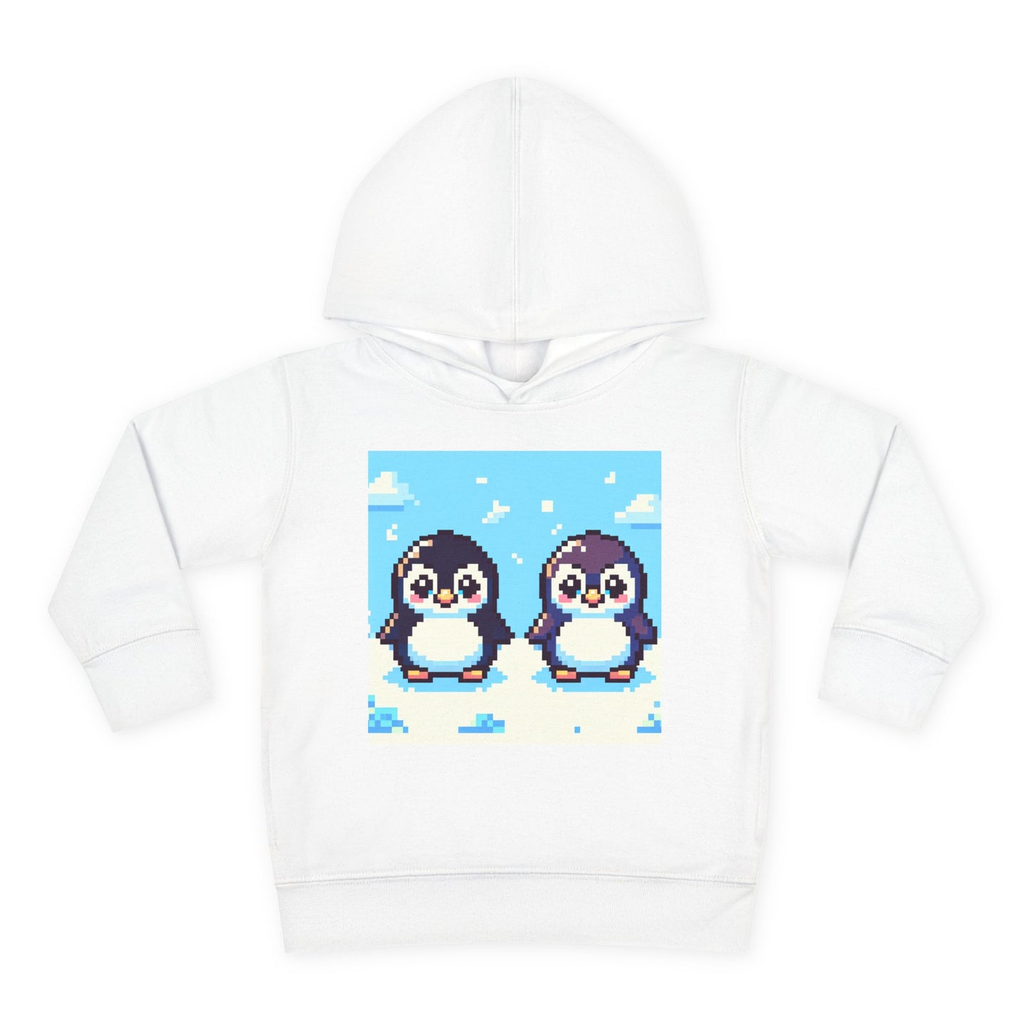 Cute Penguin Toddler Pullover Fleece Hoodie - Perfect for Winter Playtime