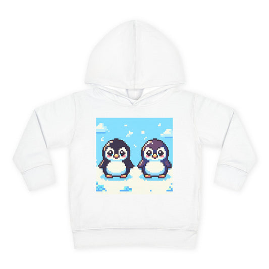 Cute Penguin Toddler Pullover Fleece Hoodie - Perfect for Winter Playtime