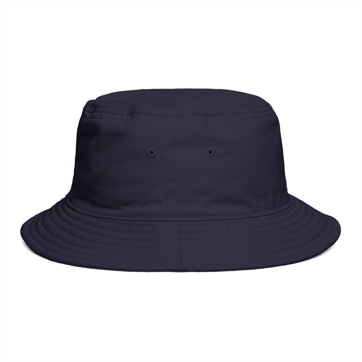 Bucket Hat — Minimal Brown Streetwear Hat with Back-Turn Character Graphic