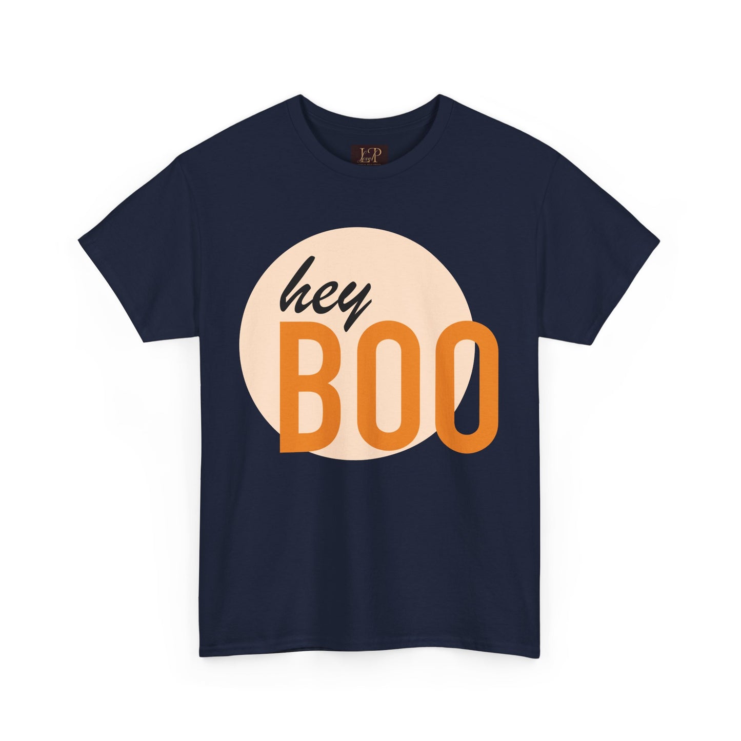 Hey Boo Unisex Heavy Cotton Tee - Cute & Comfy Fall T-Shirt