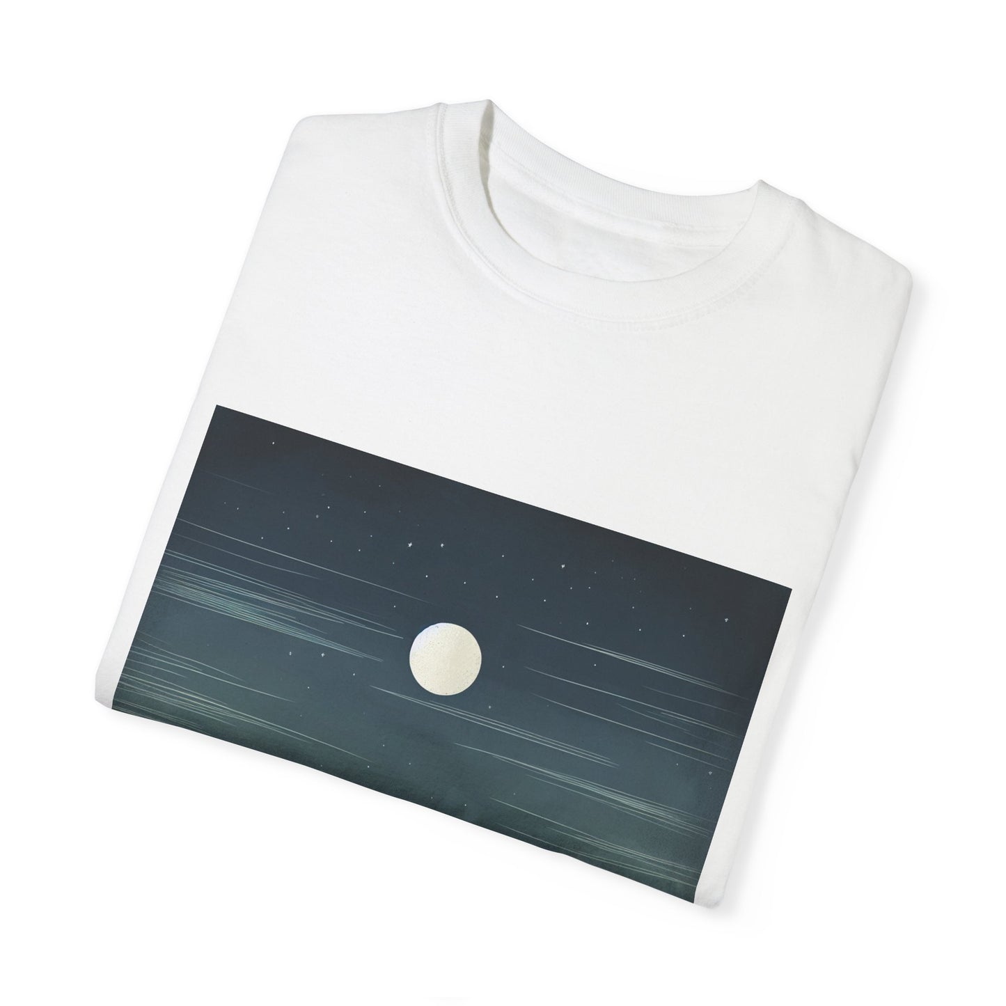 Moonlit Mountains Unisex Garment-Dyed T-shirt | Nature-Inspired Style for Adventurers