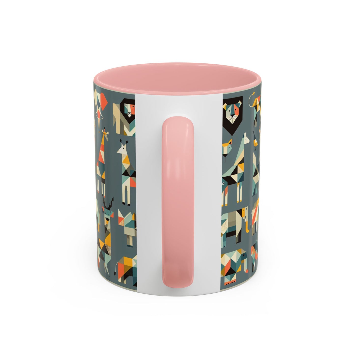 Colorful Animal Print Accent Coffee Mug - Unique 11/15oz Ceramic Cup for Nature Lovers