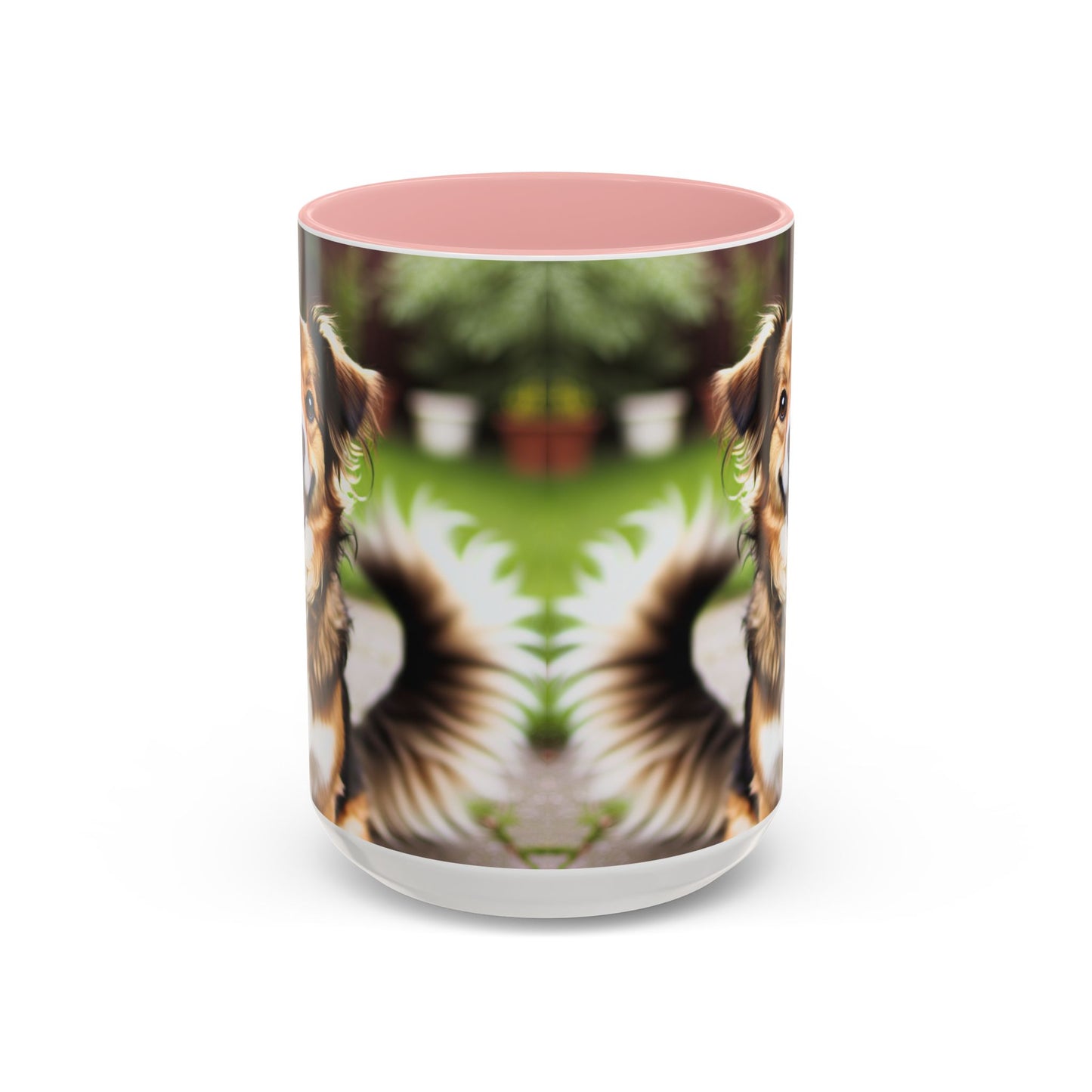 Happy Dog Graphic Accent Coffee Mug | Perfect for Pet Lovers