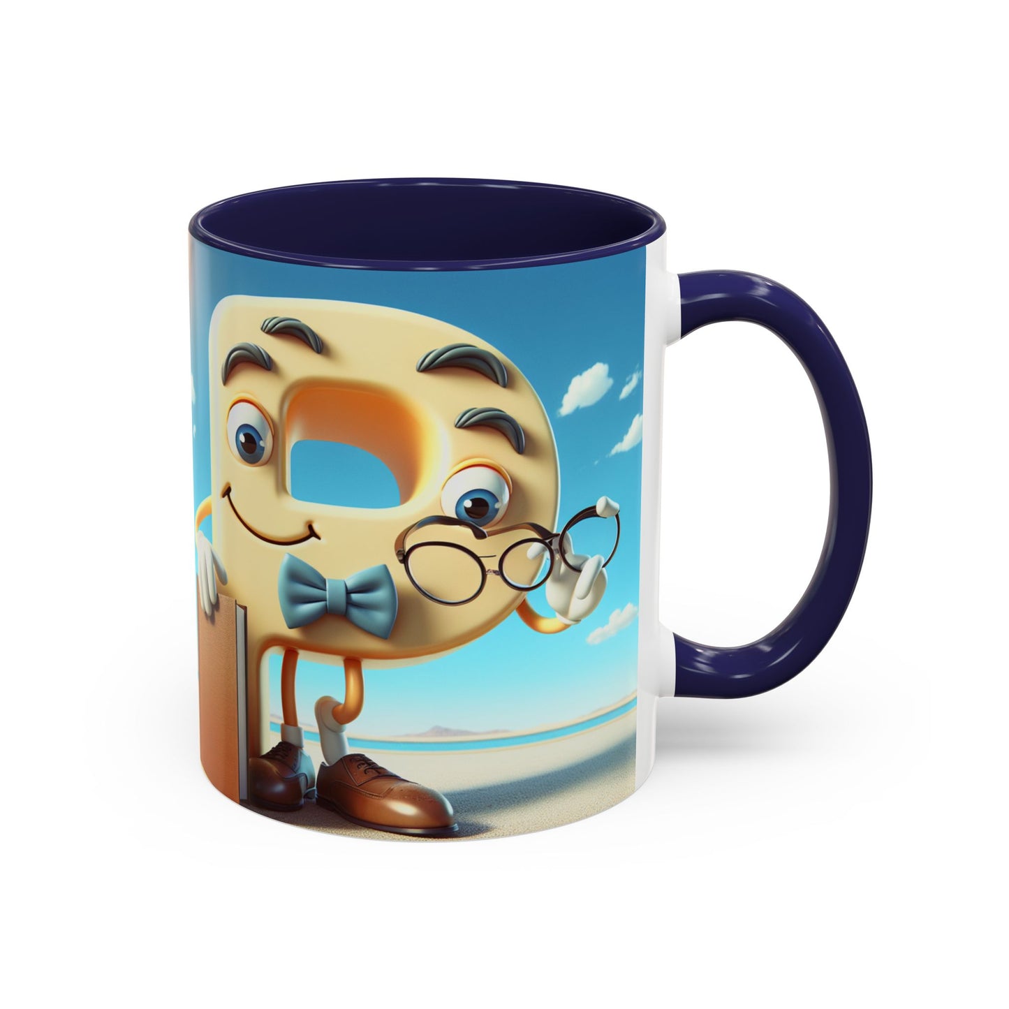 Cheerful Cartoon Character Accent Coffee Mug - Perfect for Gift Giving