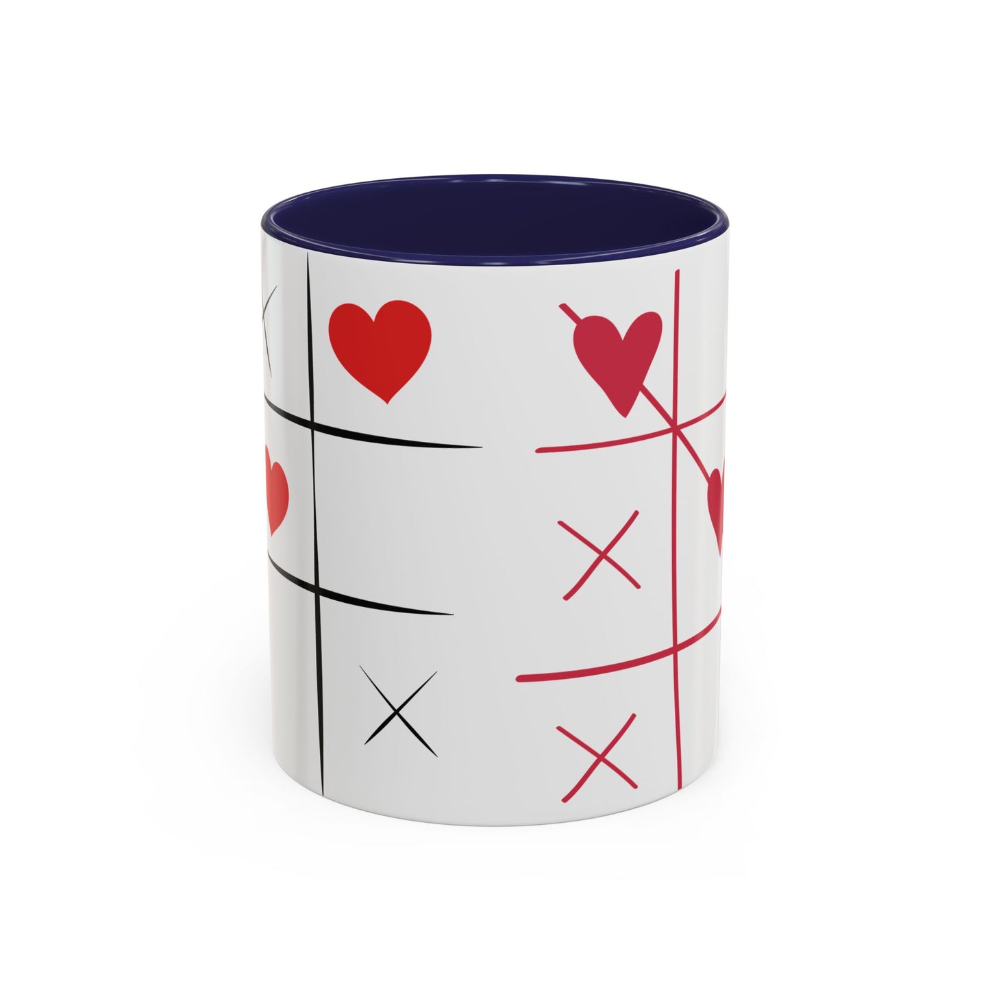 Love Tic Tac Toe Coffee Mug - Perfect for Valentine's Day and Romantic Moments