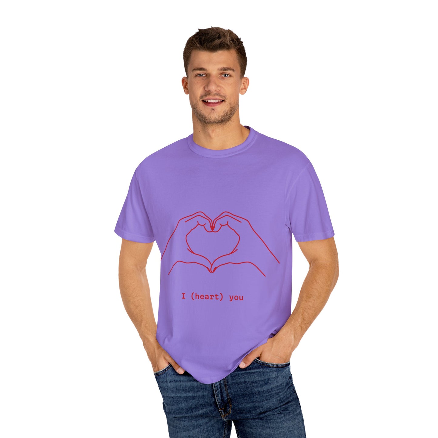 Unisex Heart Hands T-Shirt | I (heart) You Graphic Tee | Perfect for Valentine's Day and Everyday Love