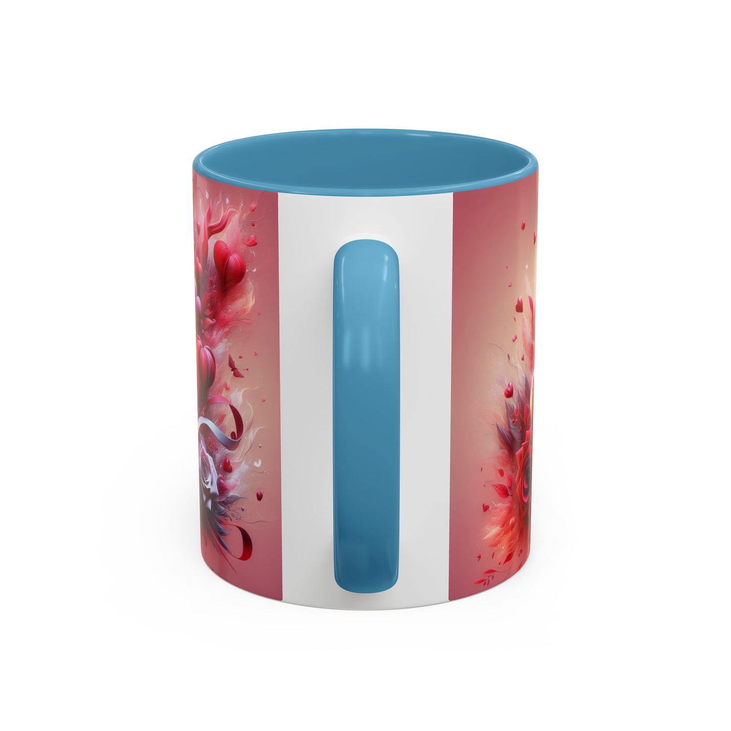 Romantic Floral Accent Coffee Mug - Perfect Gift for Valentine's Day