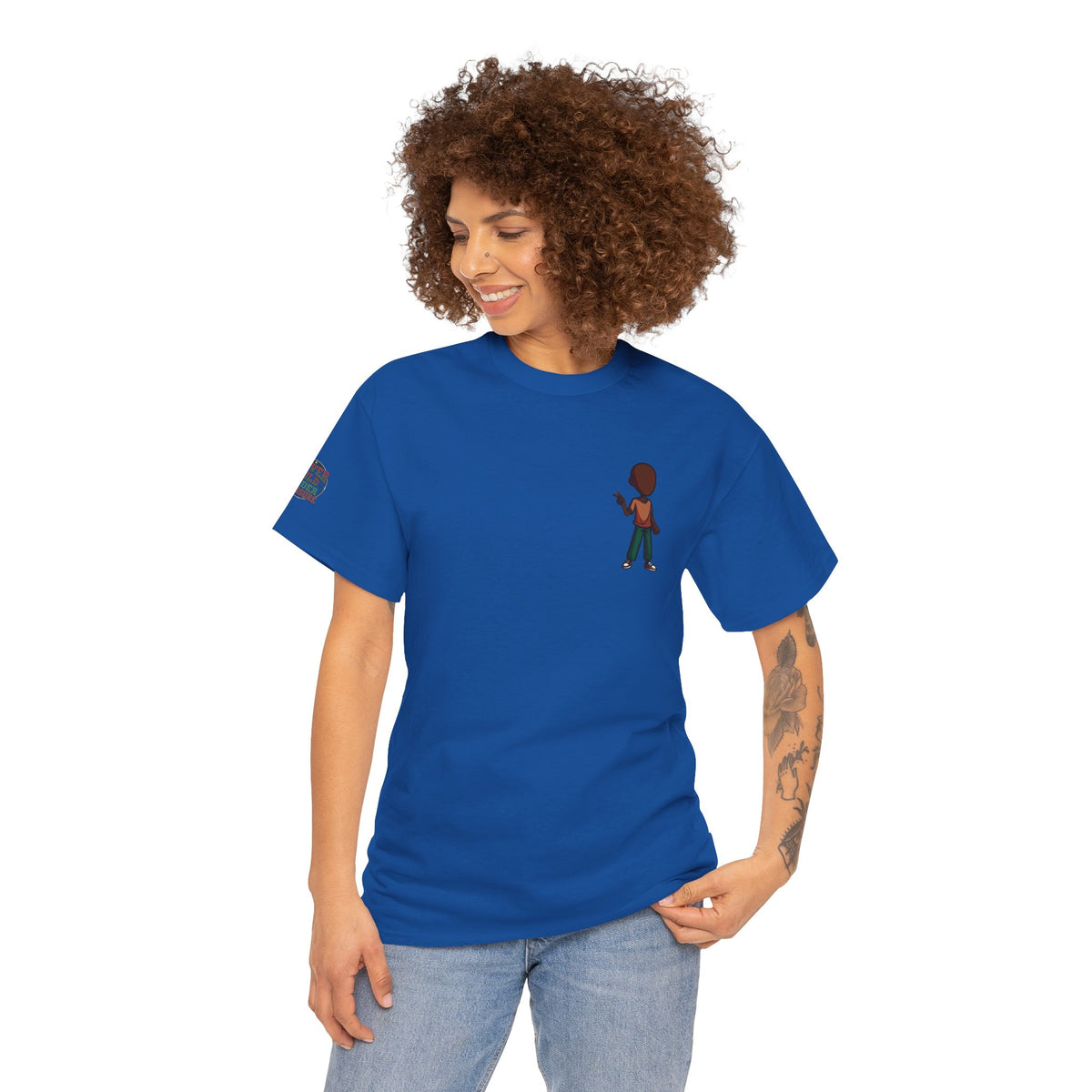 Mini Guitarist Tee — Cute Retro Kid Playing Guitar Graphic T-Shirt