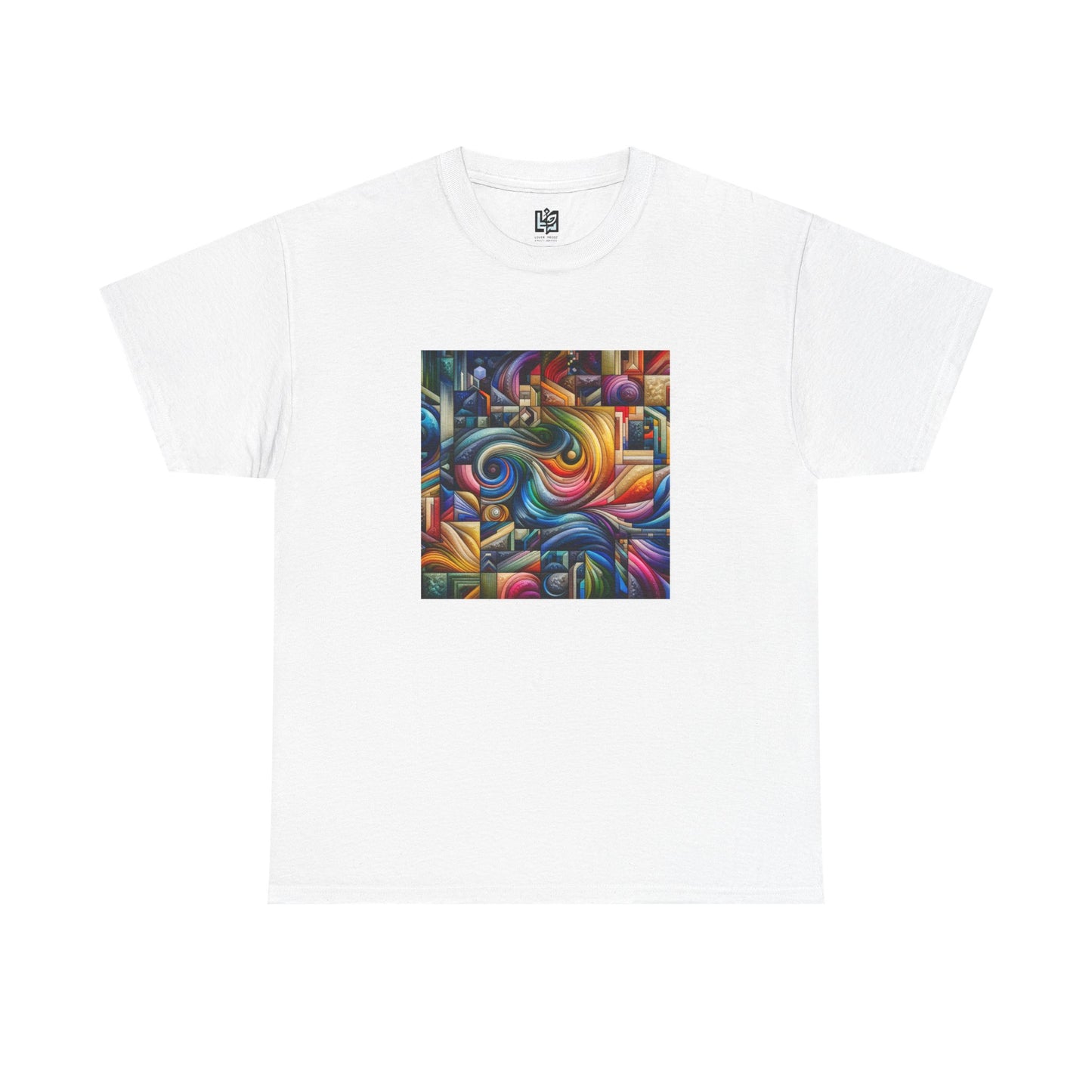 Vibrant Abstract Art Unisex Heavy Cotton Tee