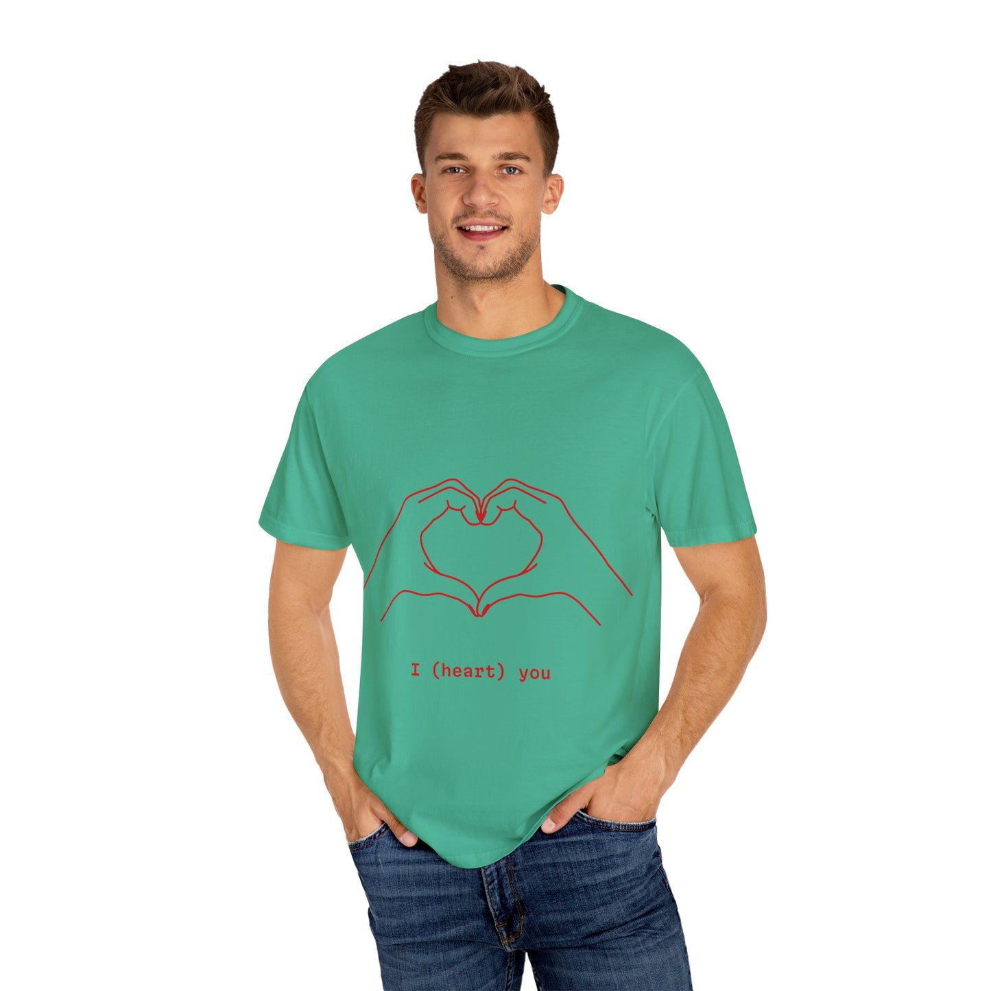 Unisex Heart Hands T-Shirt | I (heart) You Graphic Tee | Perfect for Valentine's Day and Everyday Love