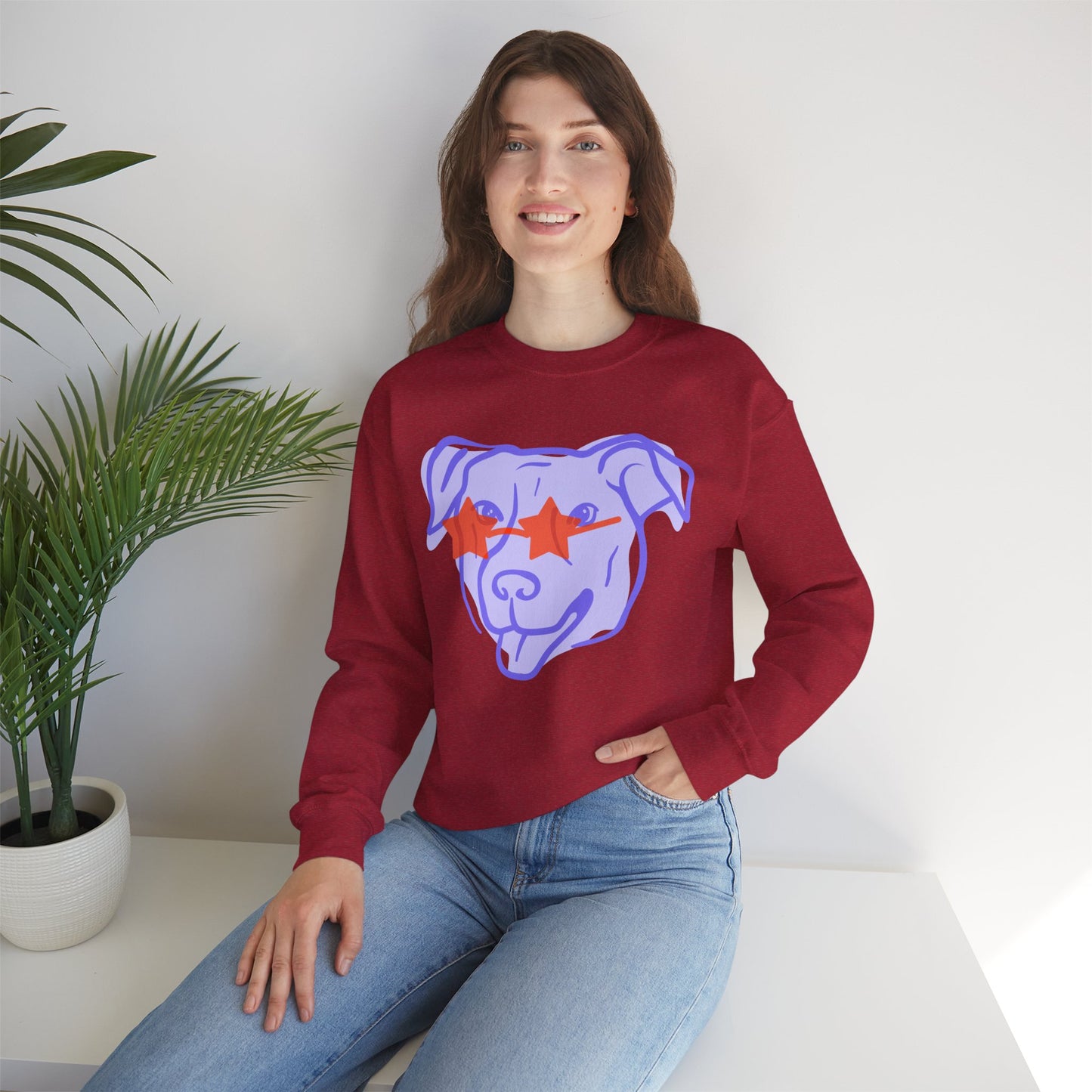 Cool Dog Crewneck Sweatshirt | Unisex Heavy Blend™ | Perfect Gift for Pet Lovers